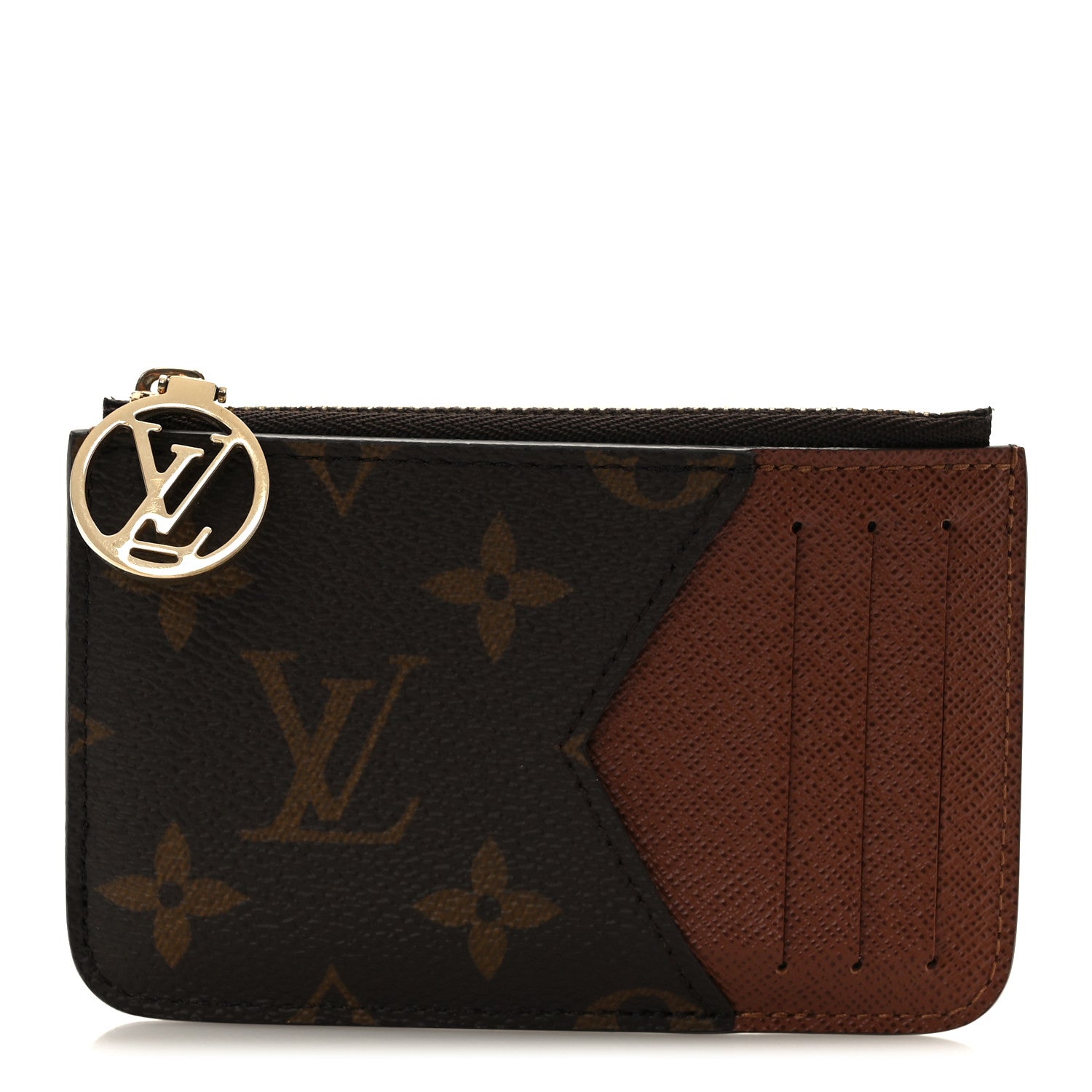 Monogram Zipped Romy Card Holder