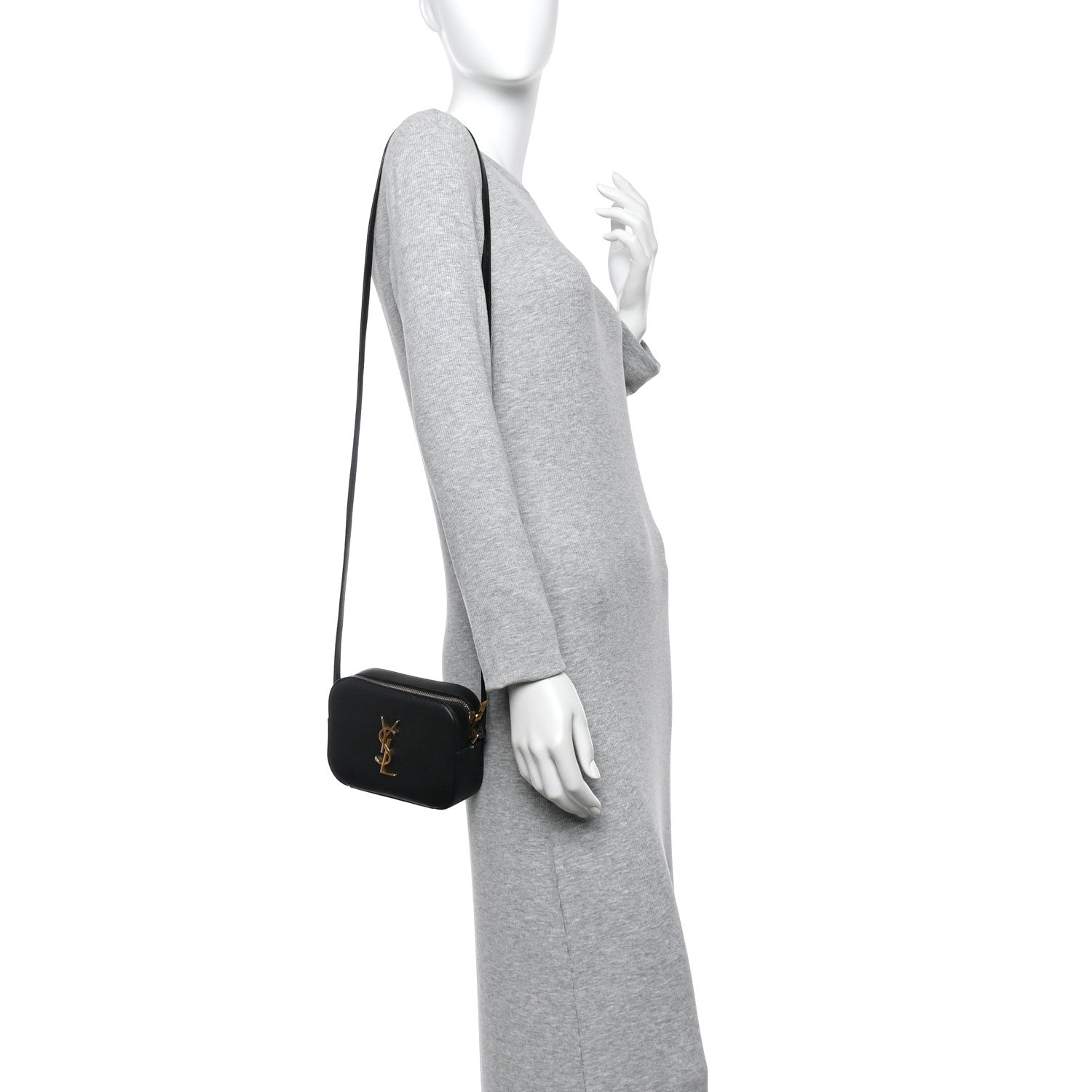 Grain De Poudre Small Classic Monogram Camera Bag Black