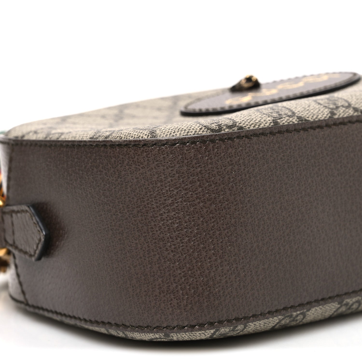 GG Supreme Monogram Web Neo Vintage Shoulder Bag Beige New Acero Crop