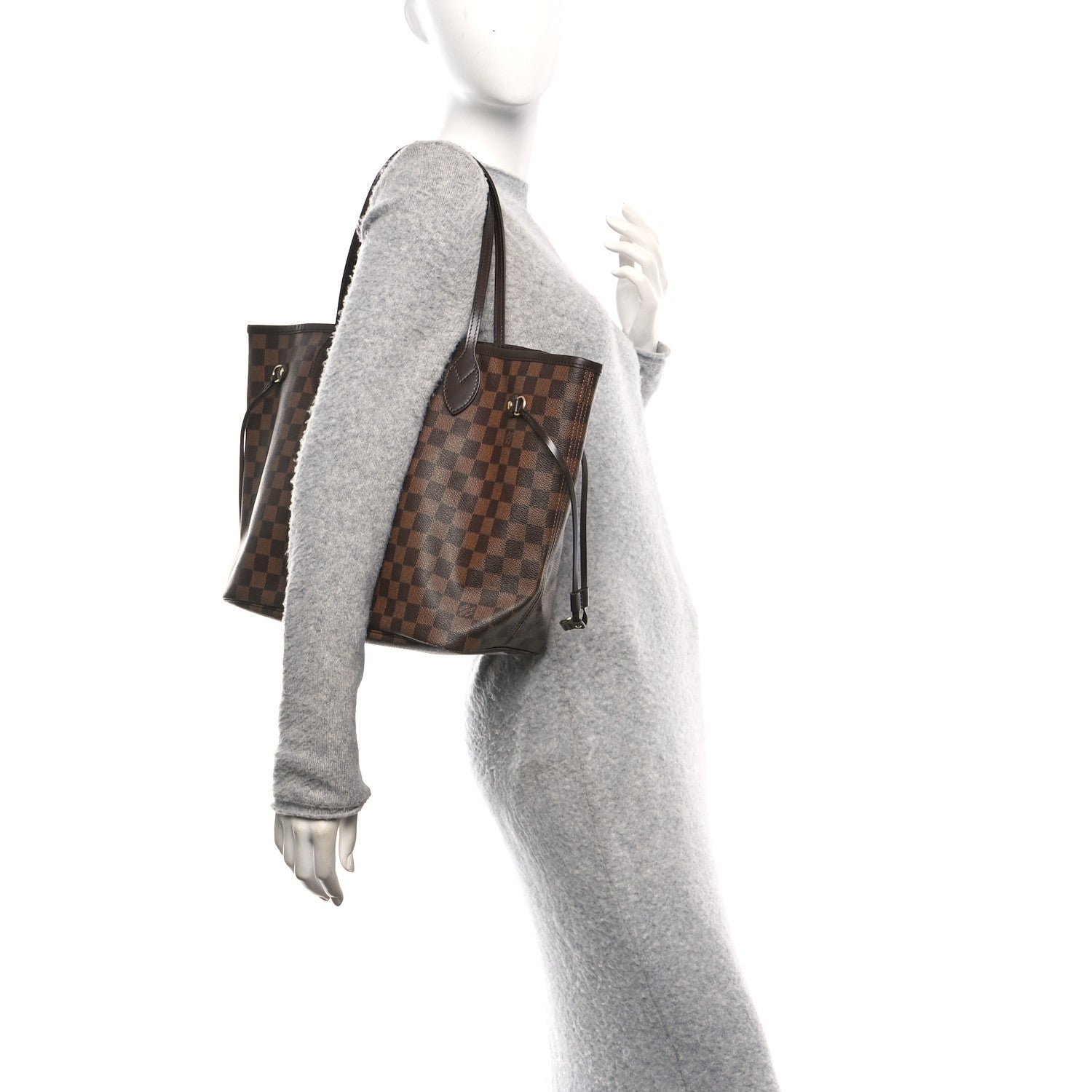 Damier Ebene Neo Neverfull MM Rose Ballerine