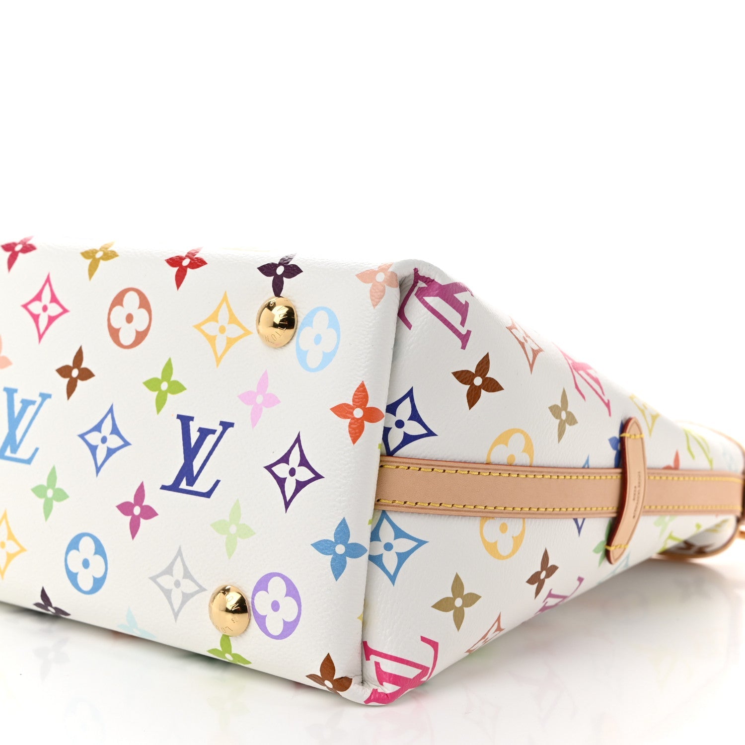 LV x TM Monogram Multicolor CarryAll PM White