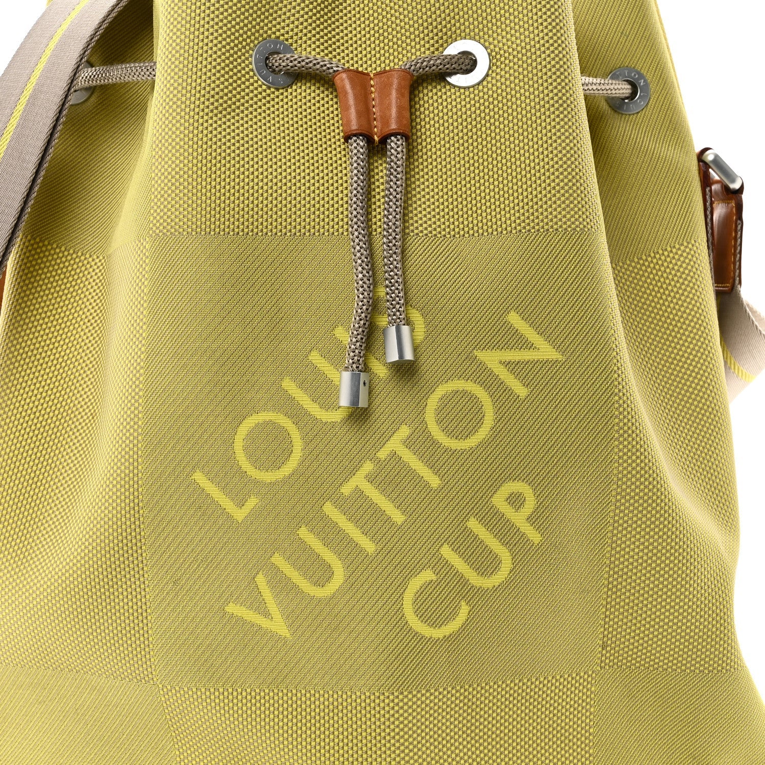Damier Geant Americas Cup Volunteer Bag Yellow