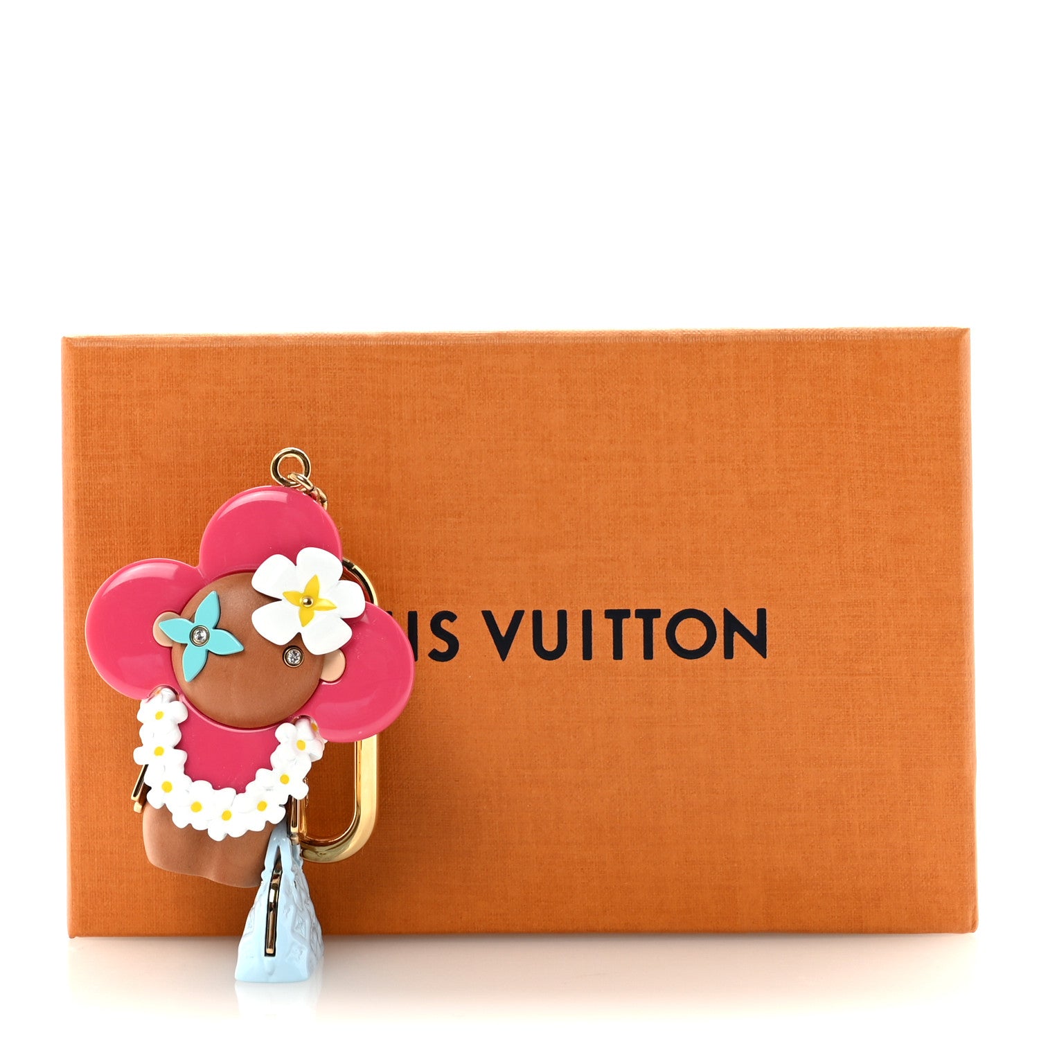 Resin Wood Vivienne Hawaii Bubblegram Alma BB Bag Charm Key Holder