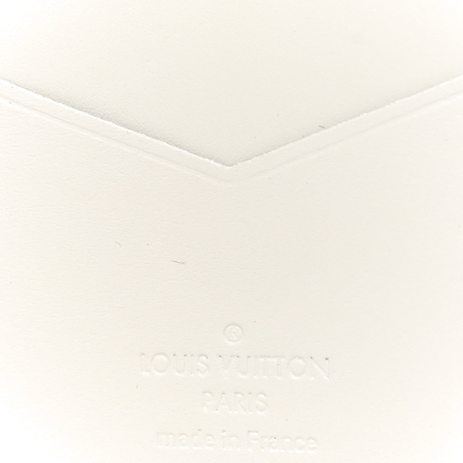 Calfskin Monogram Shadow Pocket Organizer NM White Navy