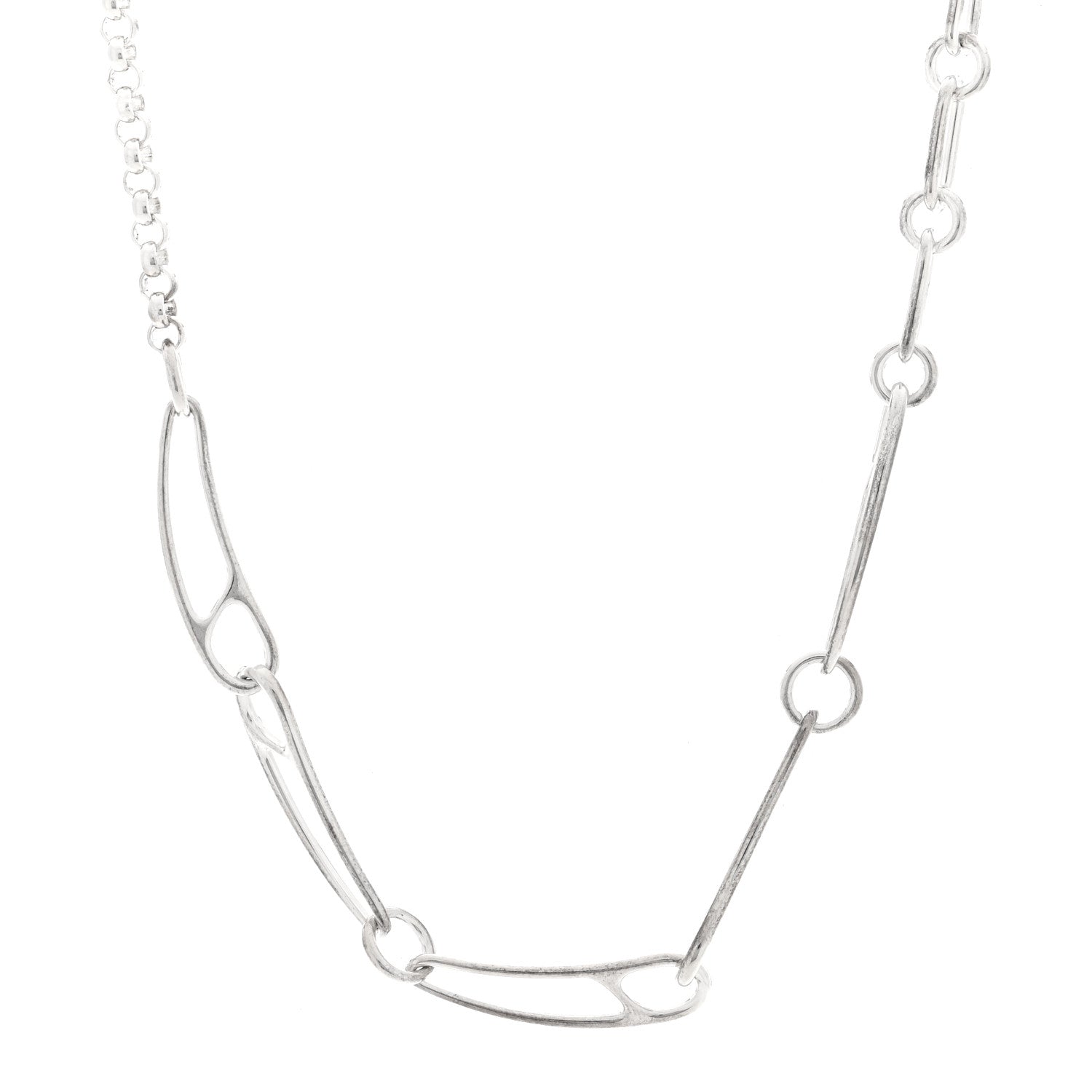 Sterling Silver Chaine d'Ancre Punk Necklace ST