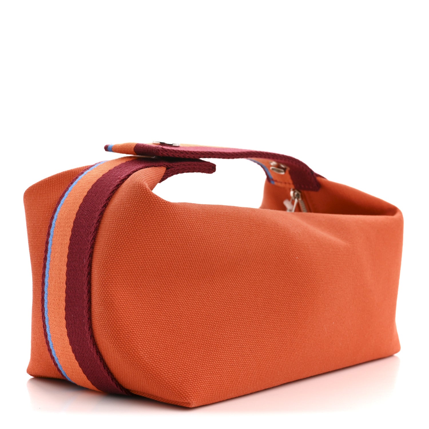 Cotton Canvas H Pavillon Small Bride-A-Brac Pouch Orange Feu