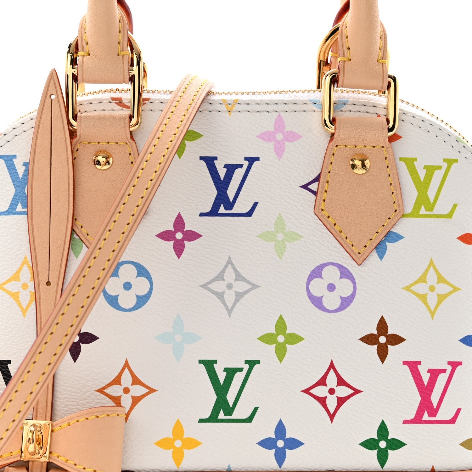 LV X TM Monogram Multicolor Alma BB White