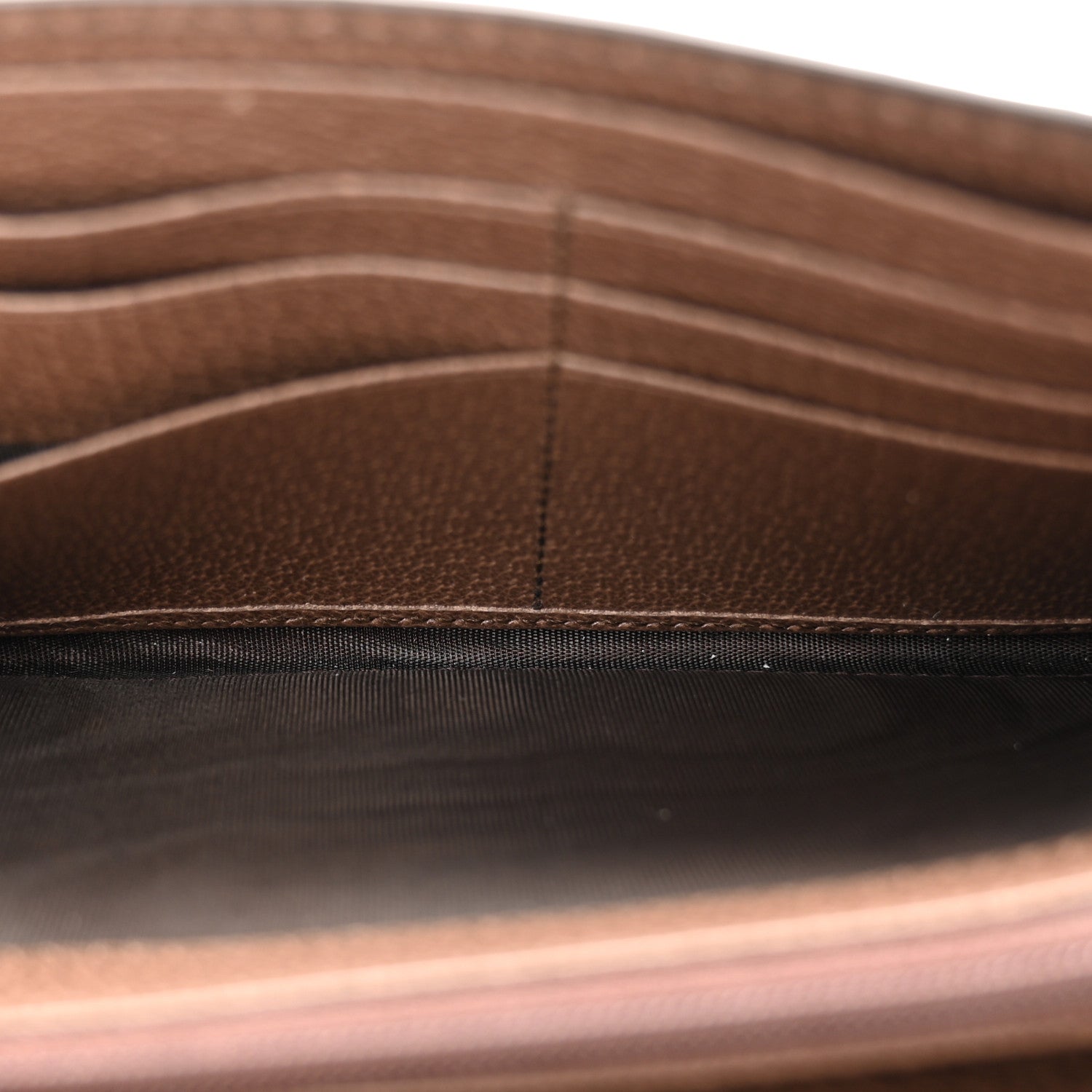 GG Supreme Monogram Web Ophidia Continental Wallet Brown