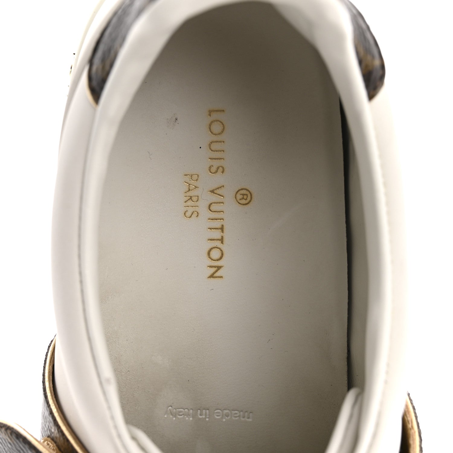 Calfskin Monogram Frontrow Sneaker 36 White