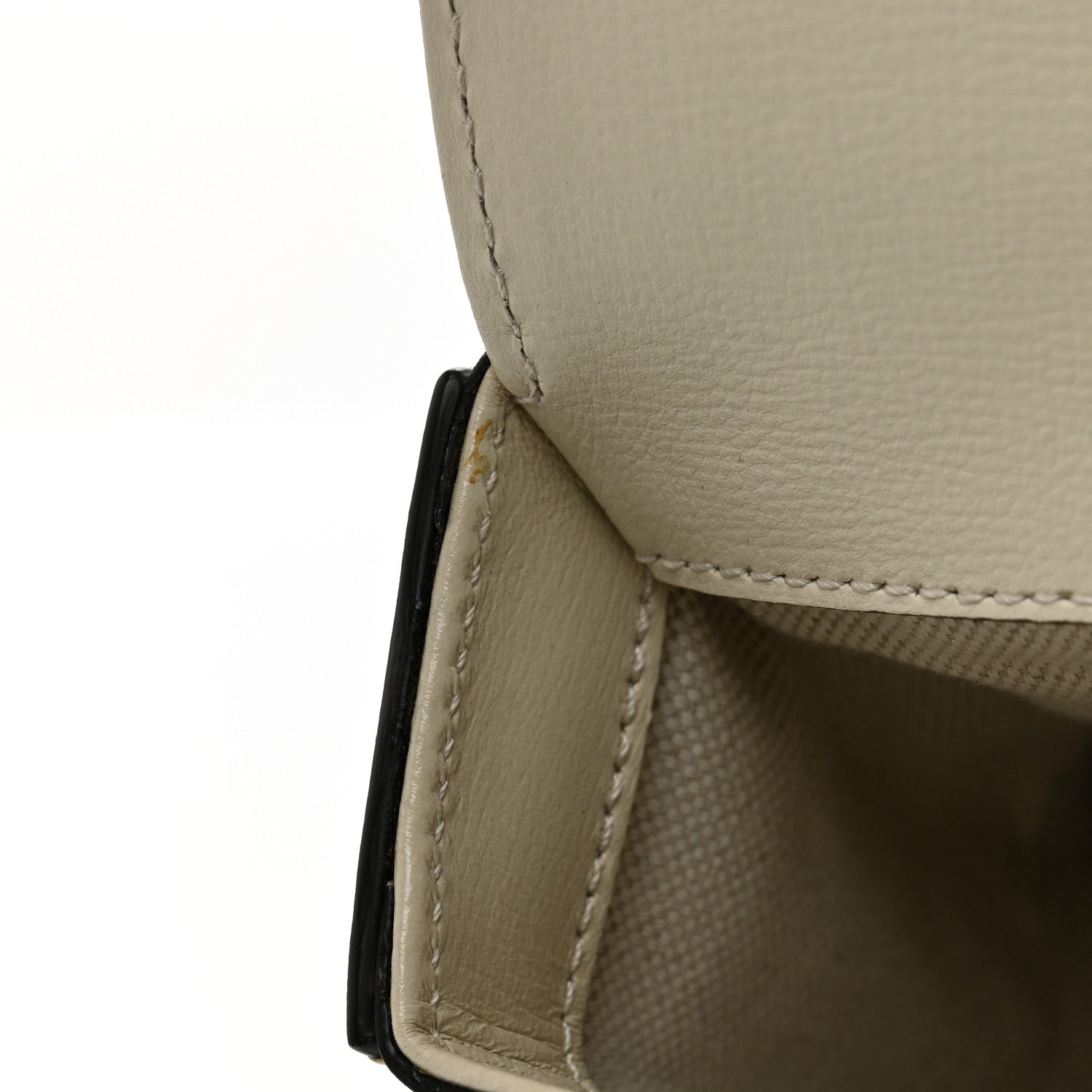 Azalea Calfskin Web Mini Horsebit 1955 Shoulder Bag Mystic White
