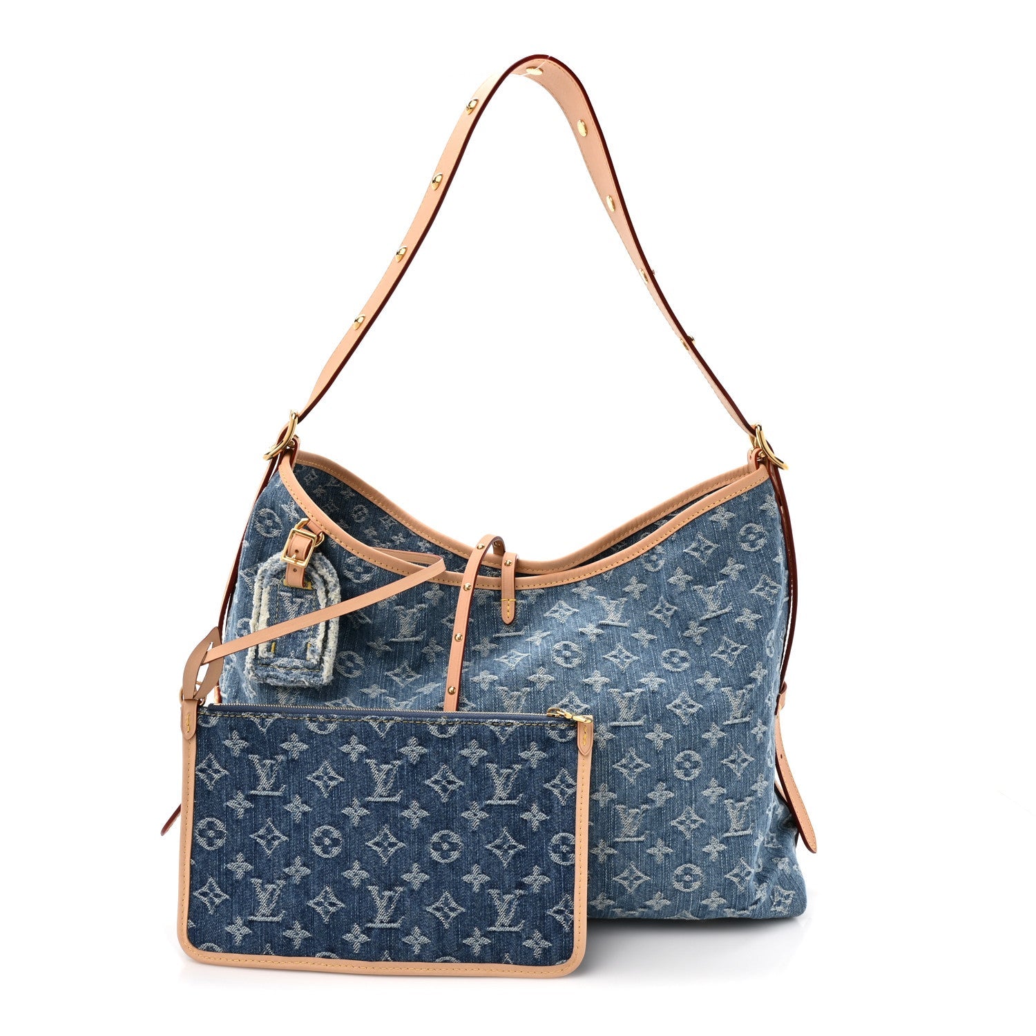 Monogram Denim CarryAll MM Blue
