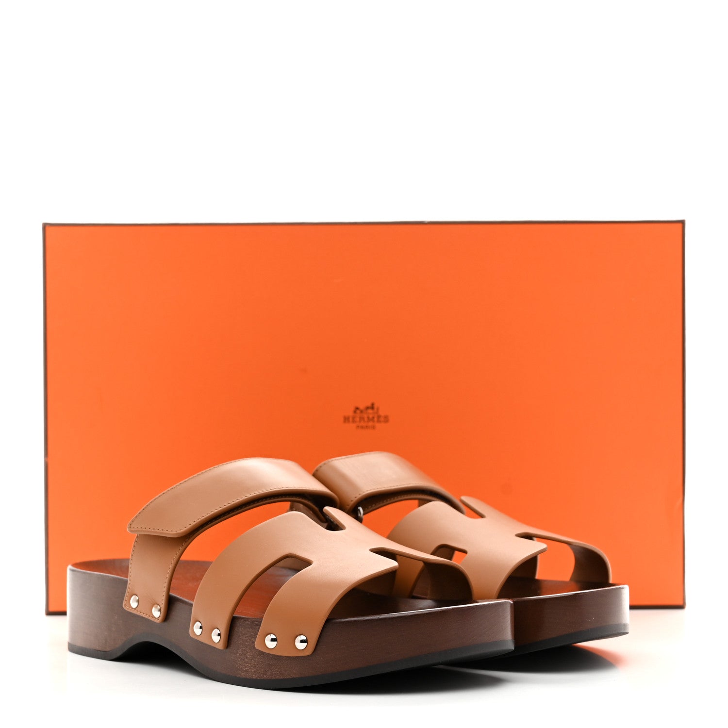 Calfskin Womens Kos Clog 38 Naturel