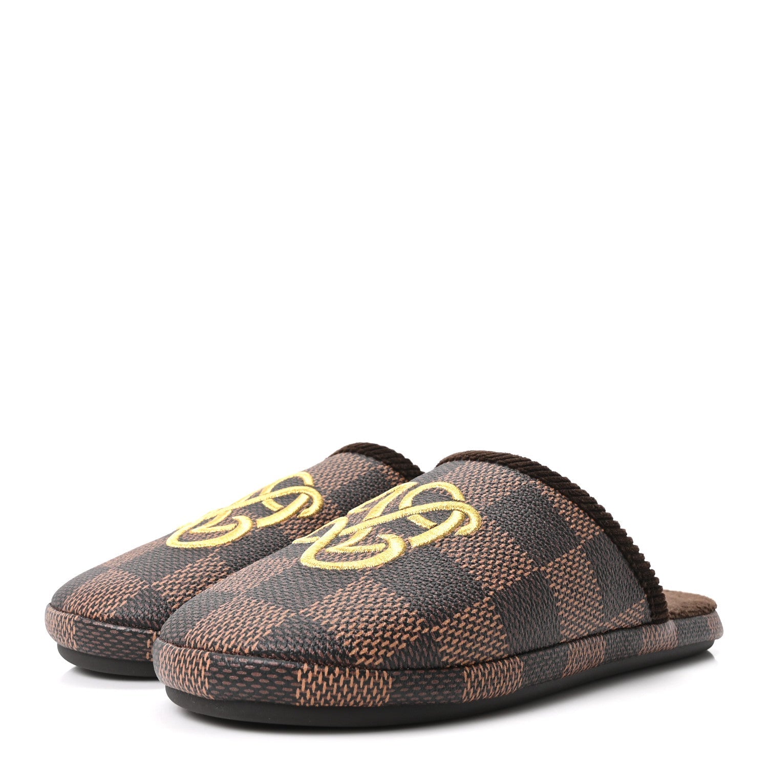 Damier Ebene Palace Slippers 7 Mocha