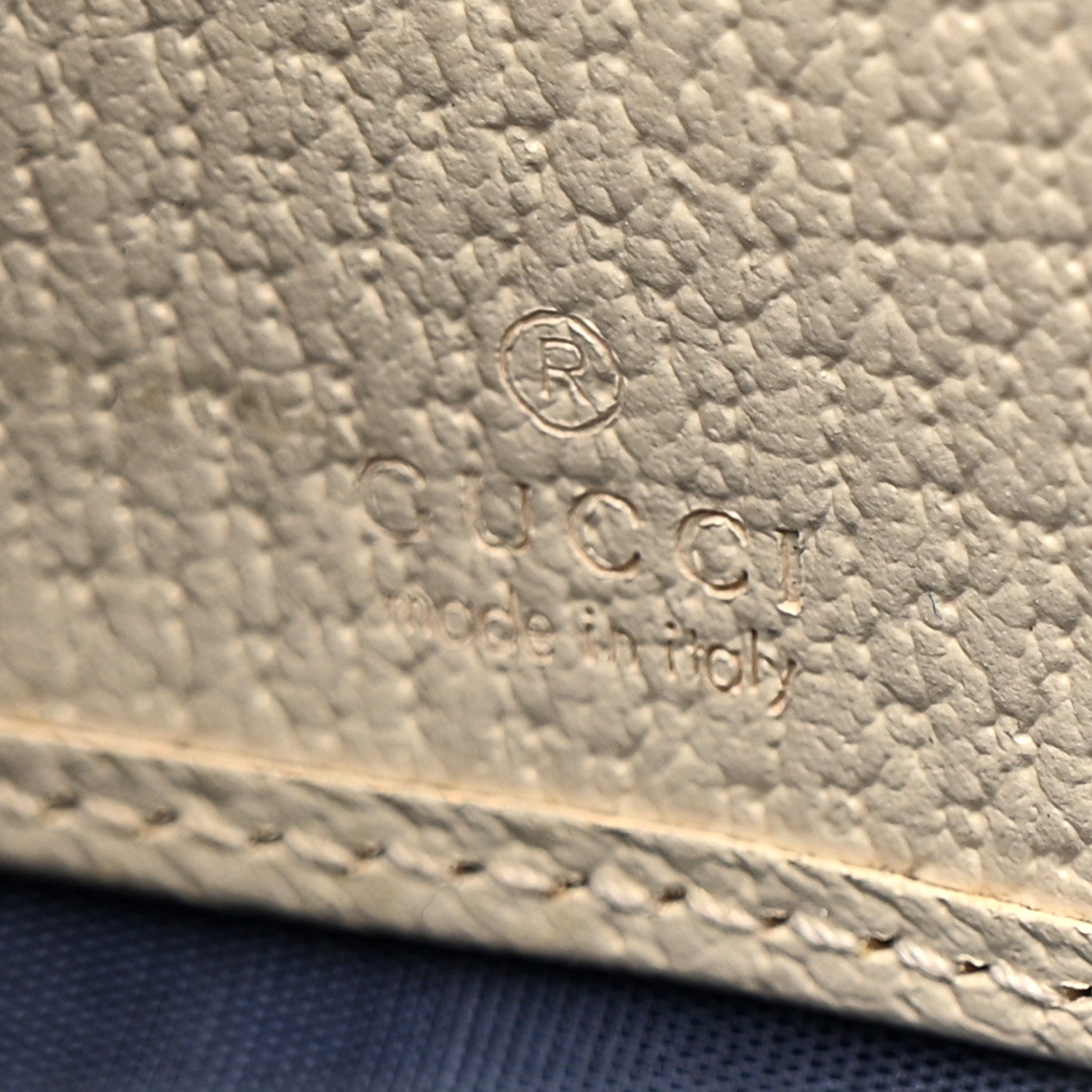 GG Supreme Monogram Textured Dollar Calfskin Web Ophidia Zip Around Wallet Beige Ebony Mystic White