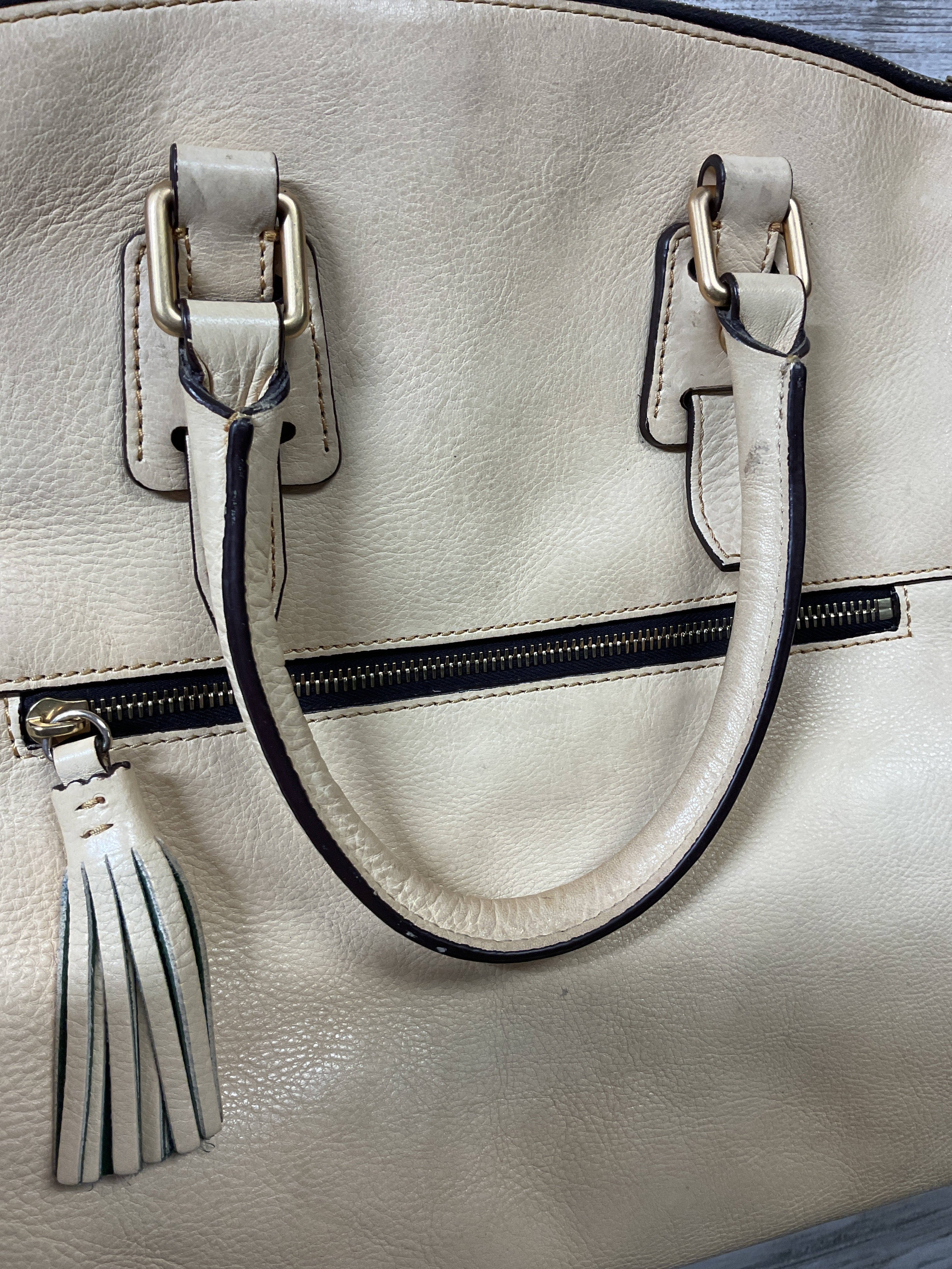 Handbag Designer By Dooney And Bourke In Tan, Size:Large