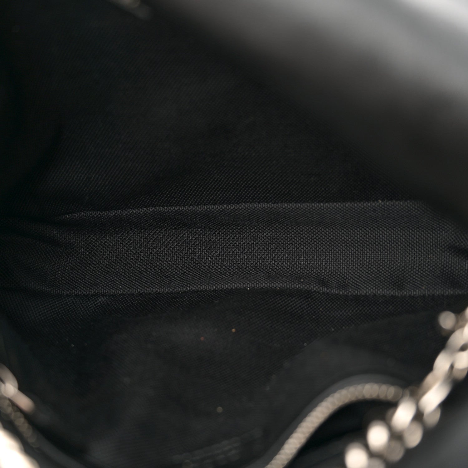 Sakai Be Green Calfskin Diagonal Stitched Small Blondie Tote  Black
