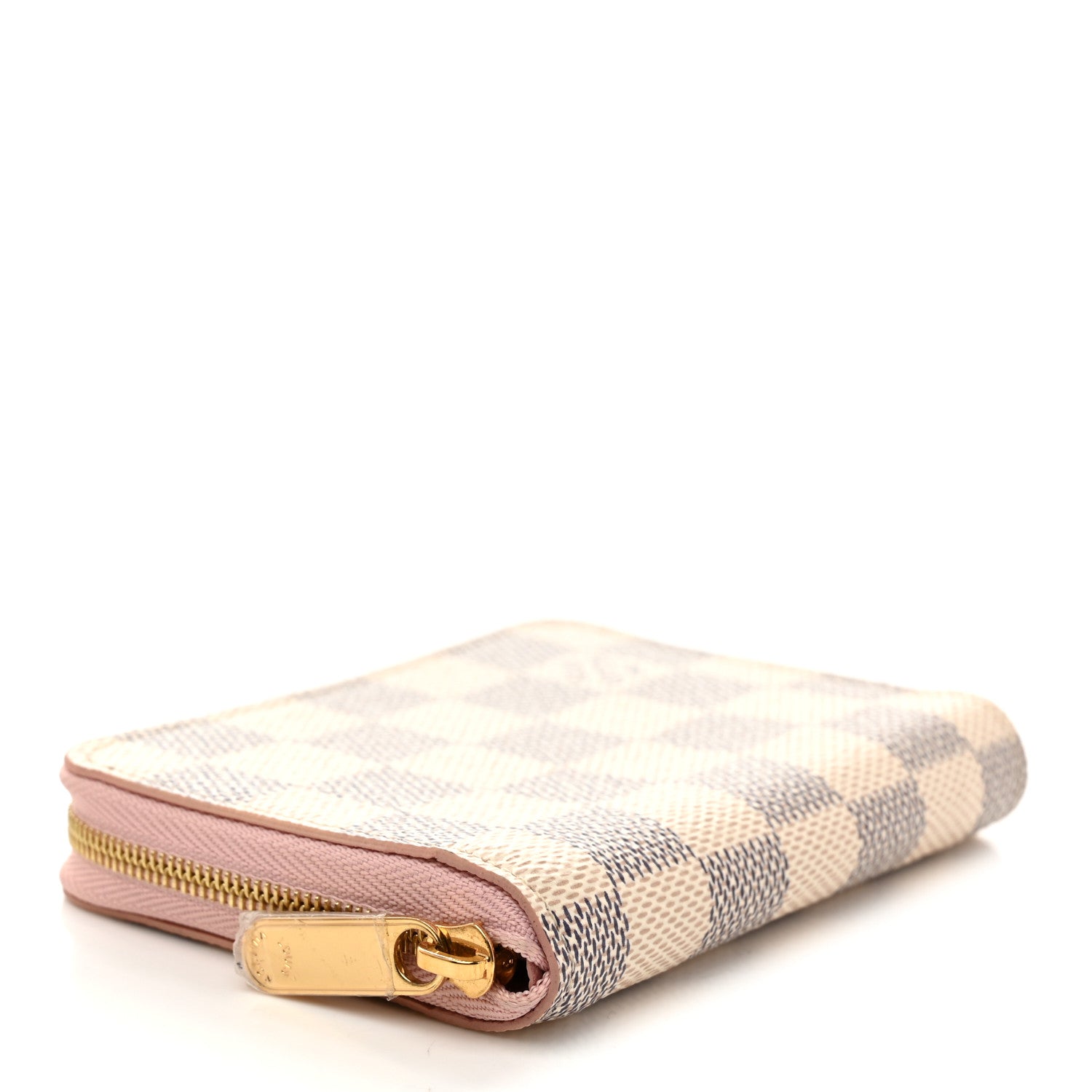 Damier Azur Zippy Coin Purse Rose Ballerine