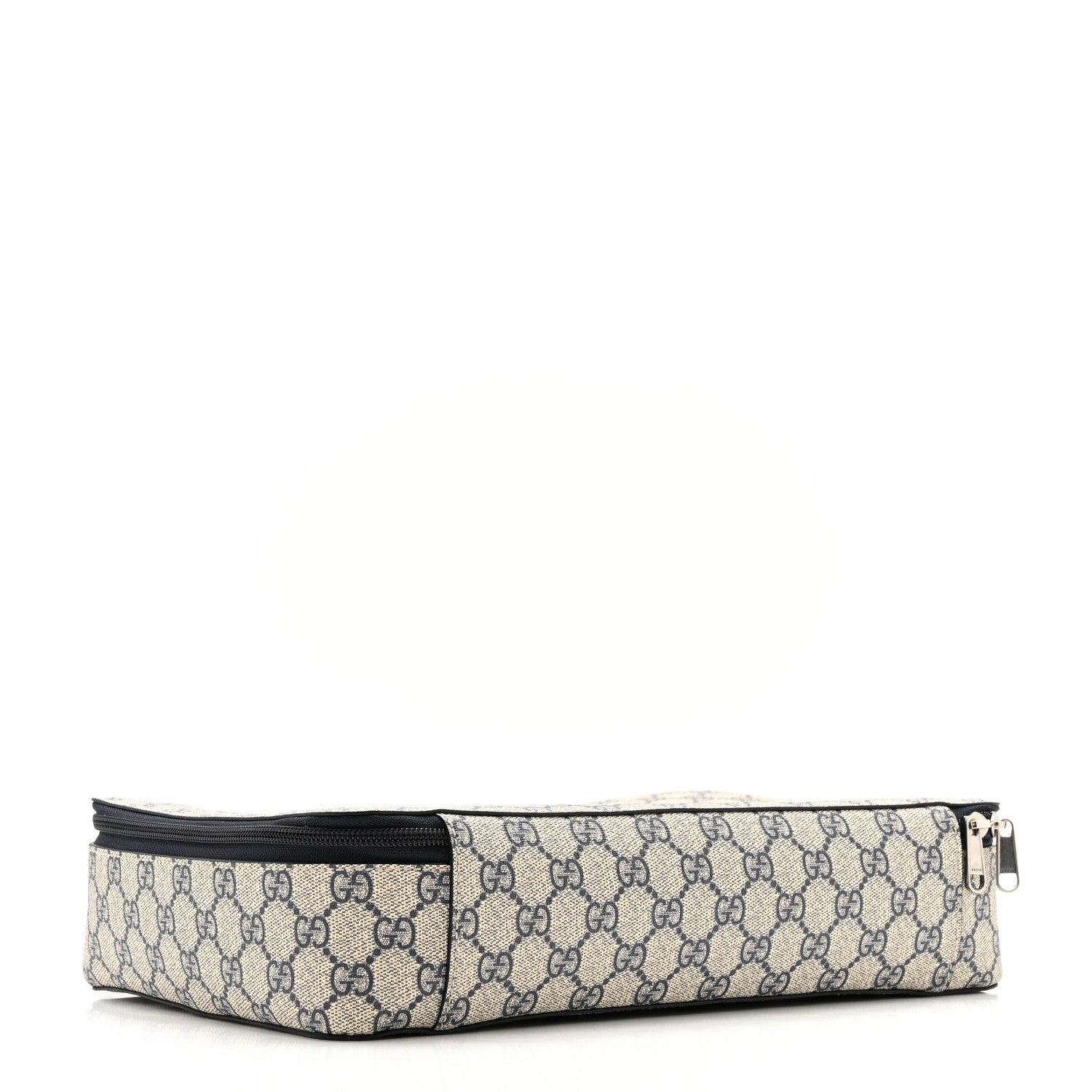 GG Supreme Monogram Medium Packing Cube Beige Blue