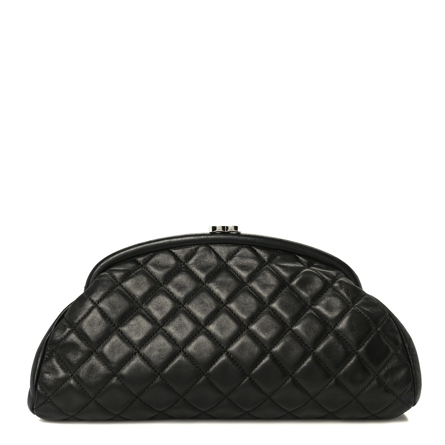 Lambskin Quilted Timeless Clutch Black