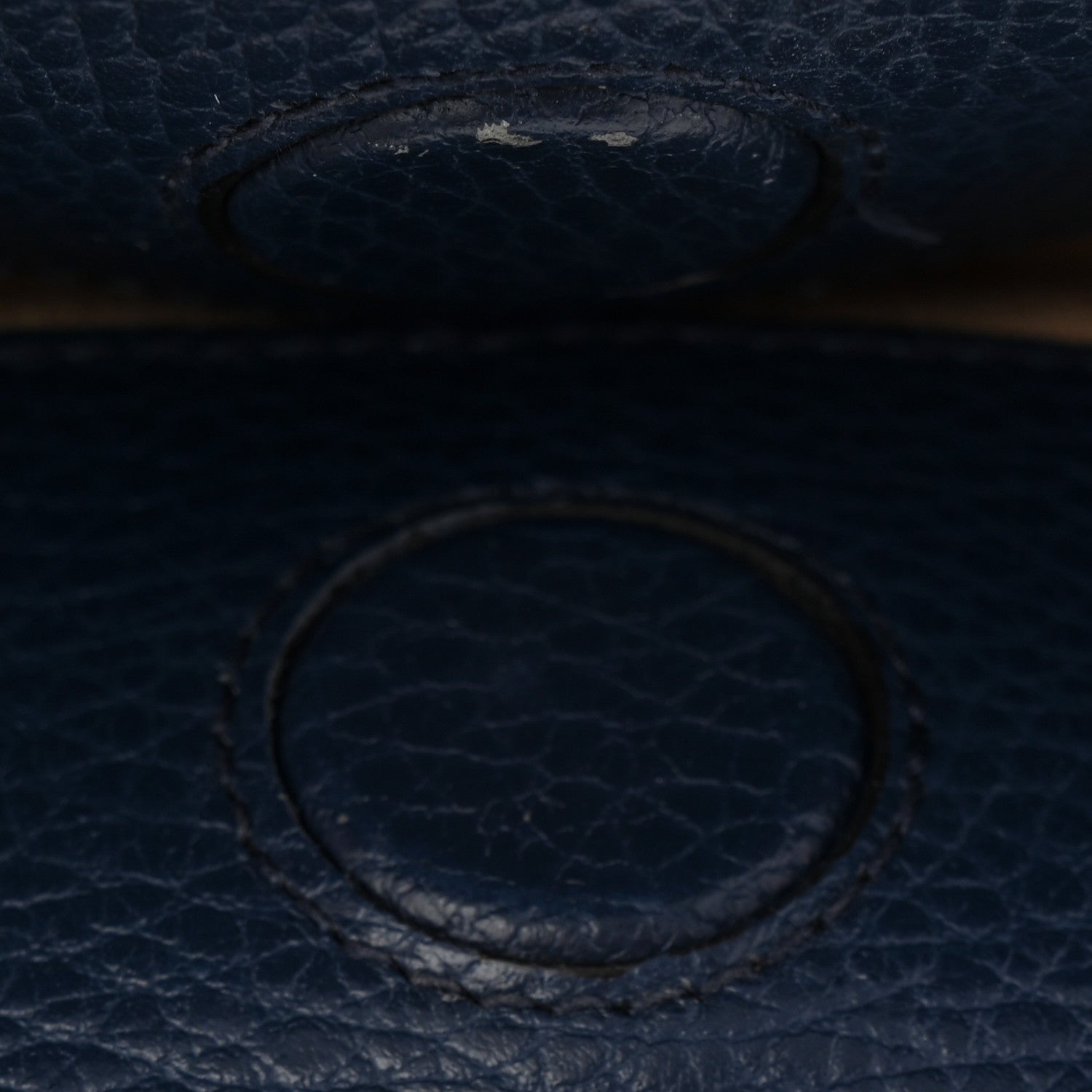 Nappa Bamboo Web Small Nymphaea Top Handle Bag Navy