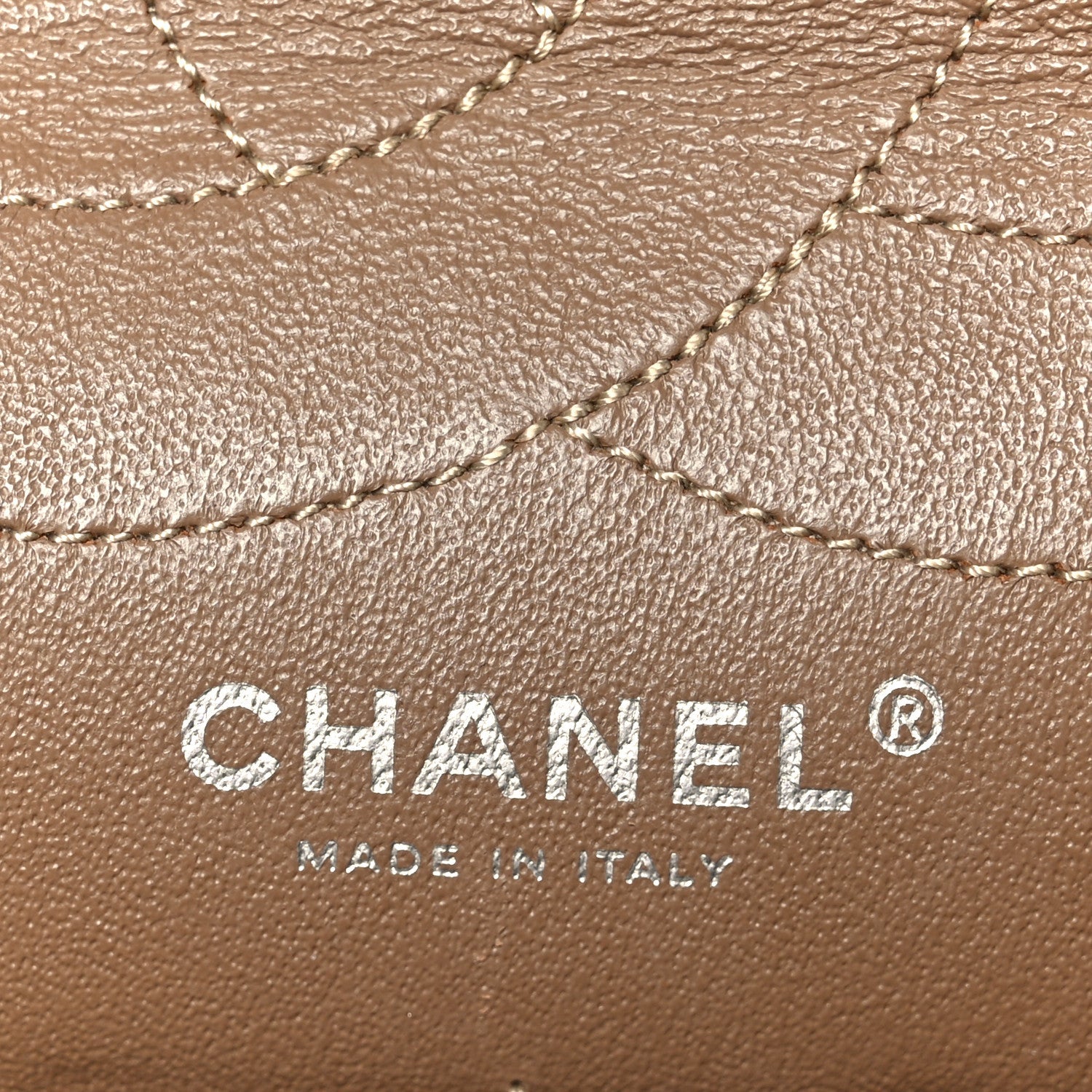 Metallic Aged Calfskin Quilted 2.55 Reissue 227 Flap Dark Gold