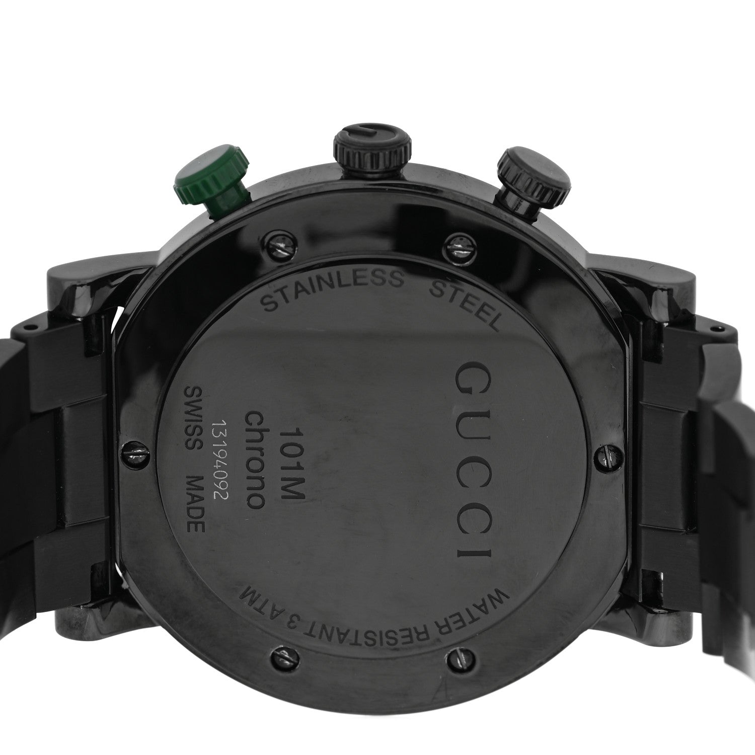PVD Stainless Steel 44mm 101M G-Chrono Quartz Watch Black