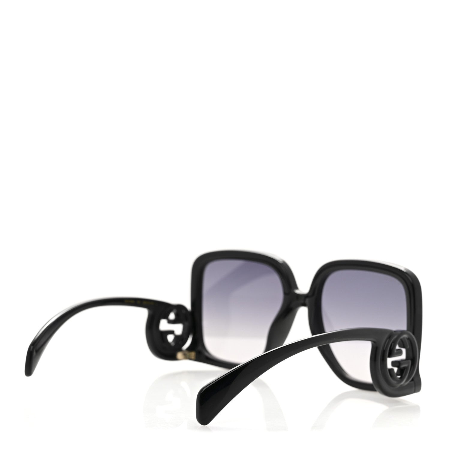 Acetate Rectangle Frame Sunglasses GG1326S Black