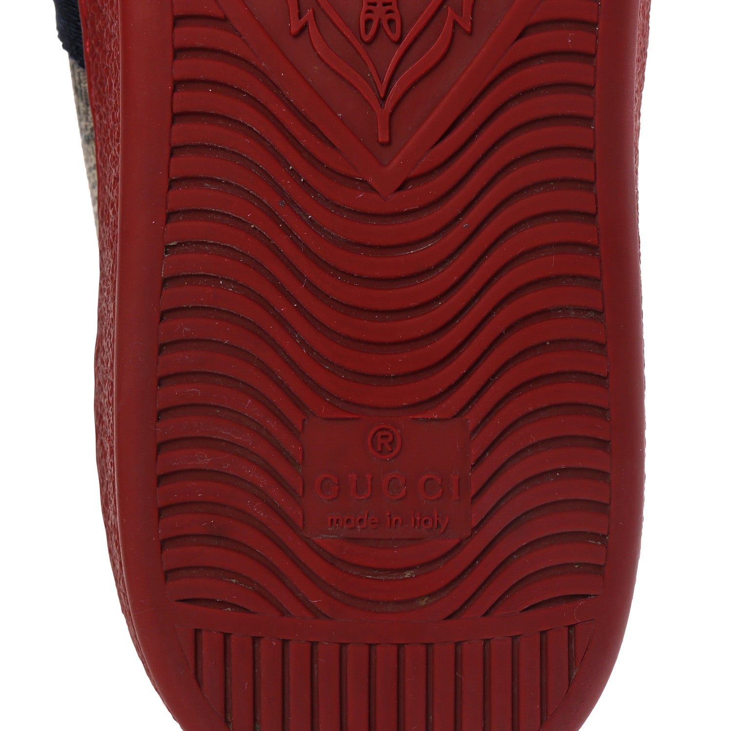 GG Supreme Monogram Ayers Web Mens New Ace Sneakers  9 Beige Ebony Red