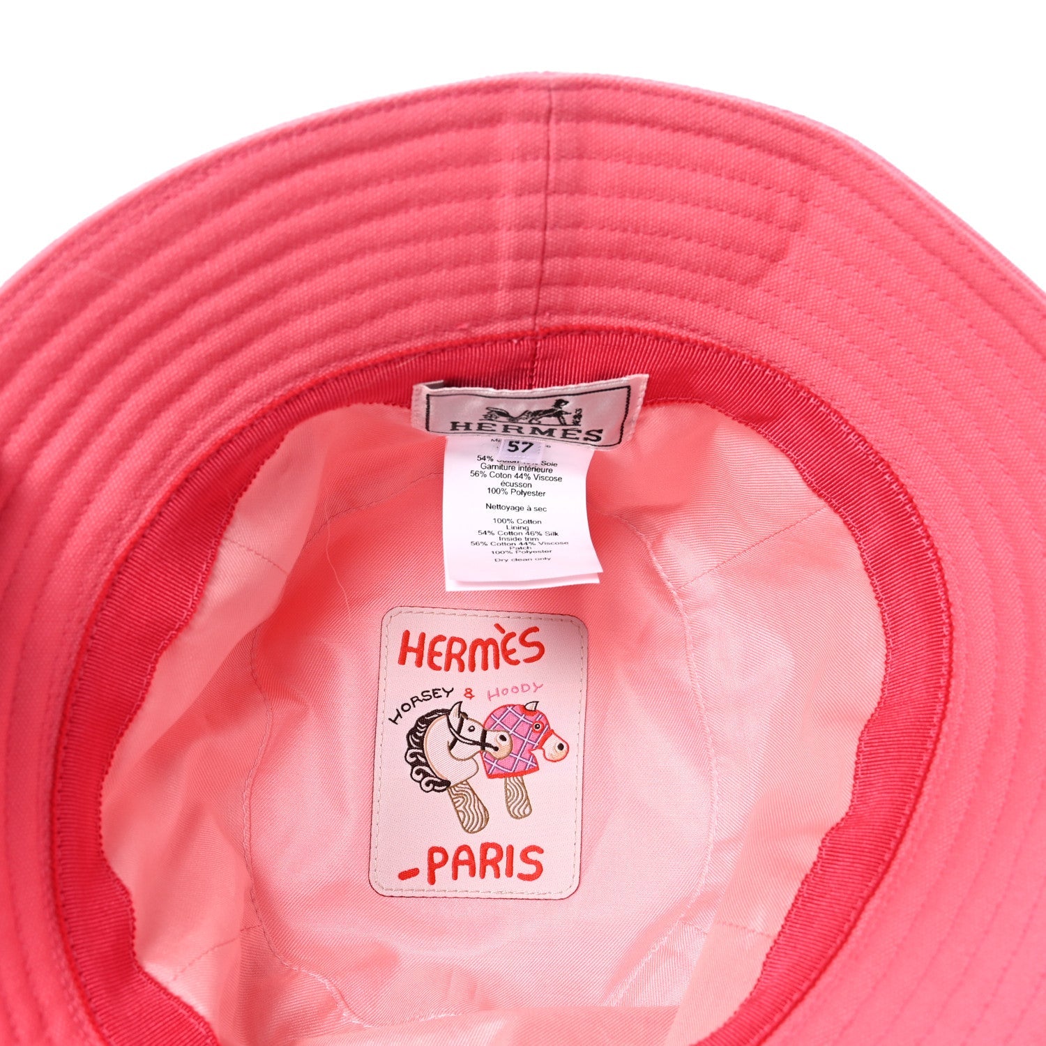 Cotton Canvas Calvi Seashell Bucket Hat 57 Rose Azalee