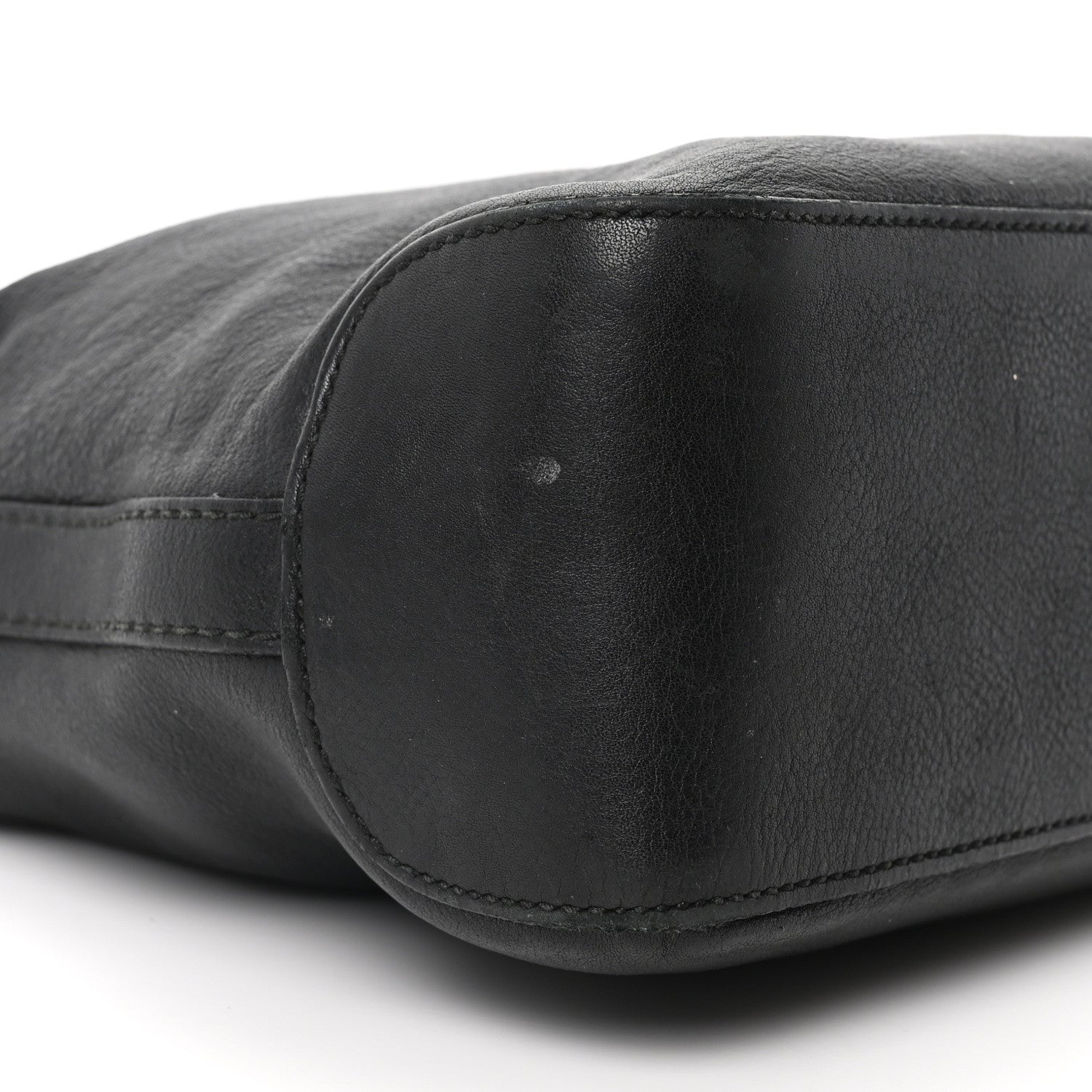Pebbled Calfskin Medium Marrakech Hobo Black