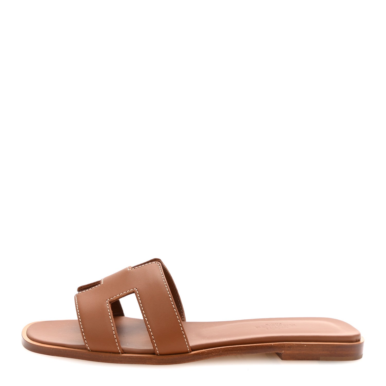 Box Calfskin Oran Sandals 37 Gold