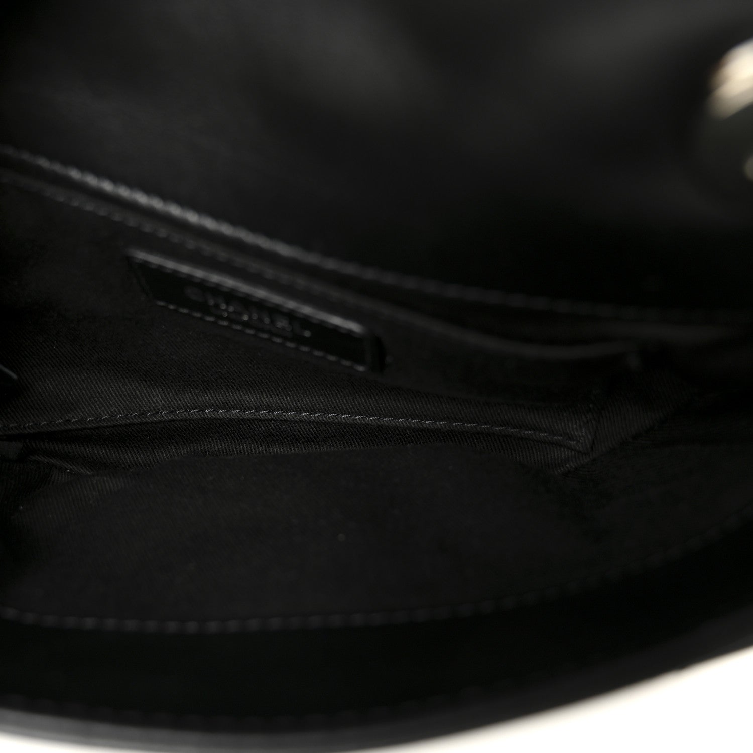 Calfskin Quilted CC Uniform Flap Belt Bag Black