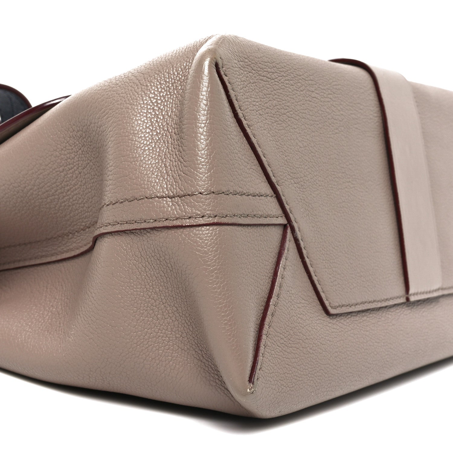 Calfskin Monogram Very One Handle Mastic Raisin