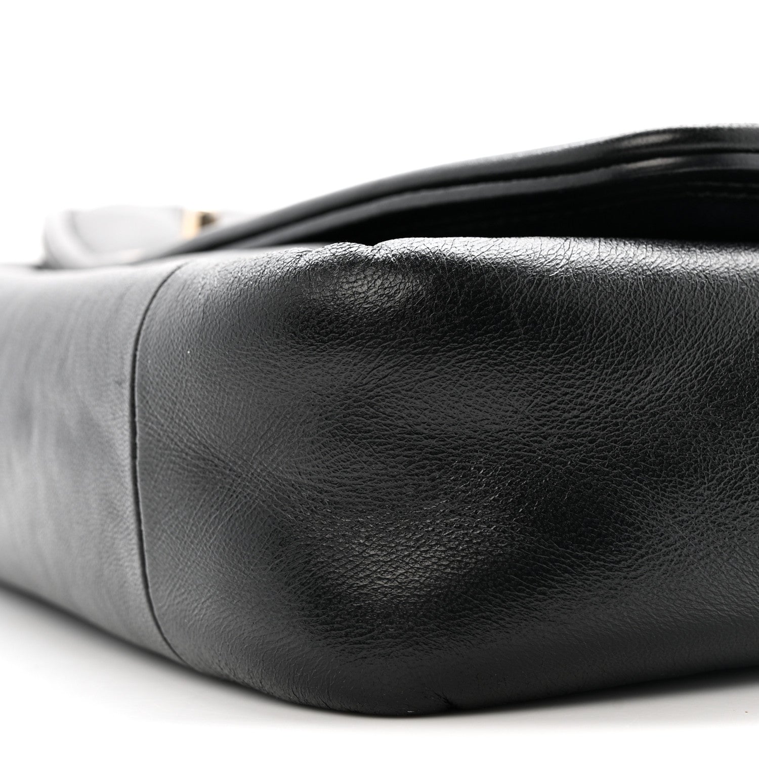 Lambskin Medium Simply Flap Black