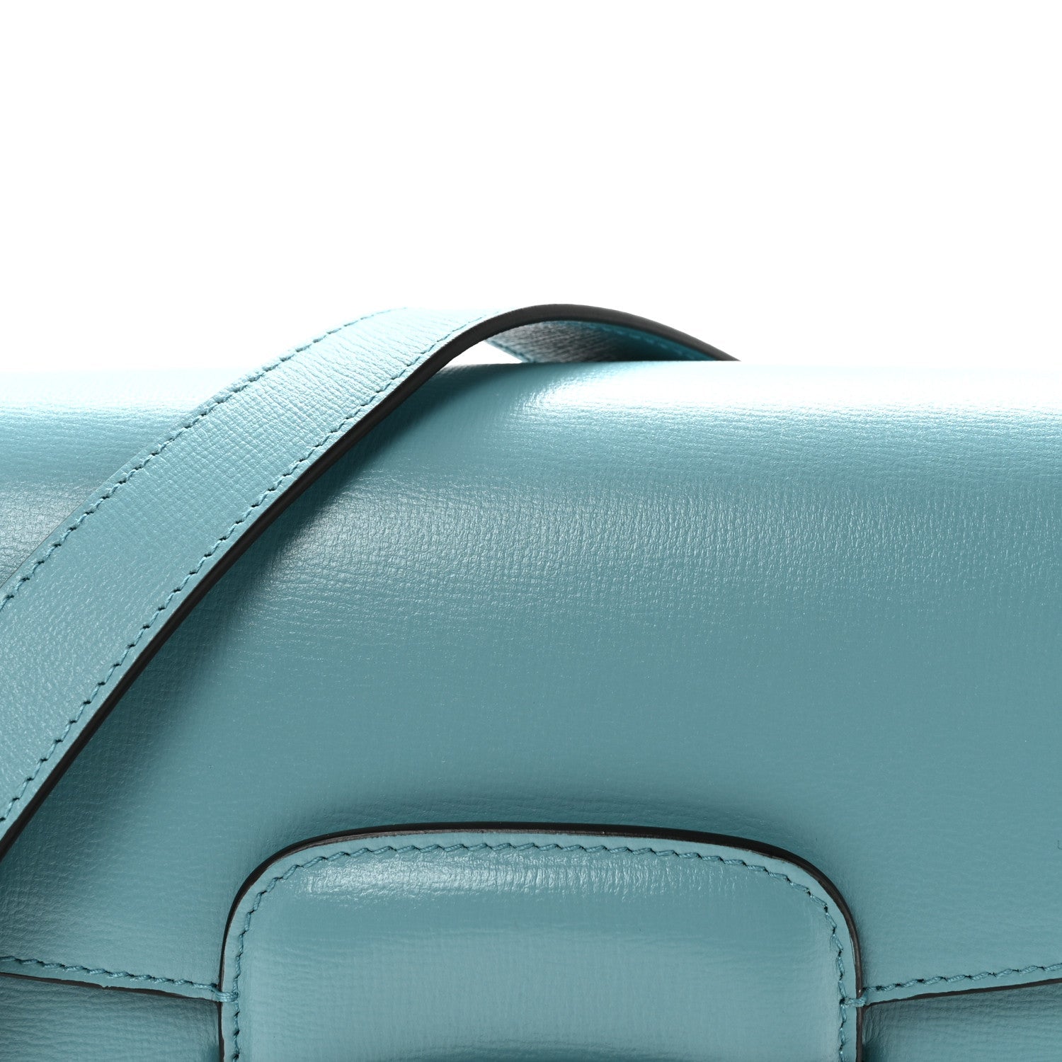 Azalea Calfskin Horsebit 1955 Shoulder Bag Dusty Azure