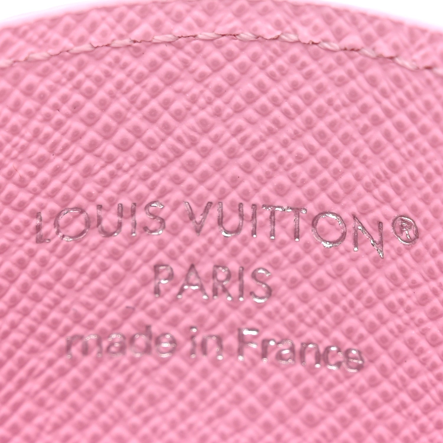 Monogram Double Card Holder Pink
