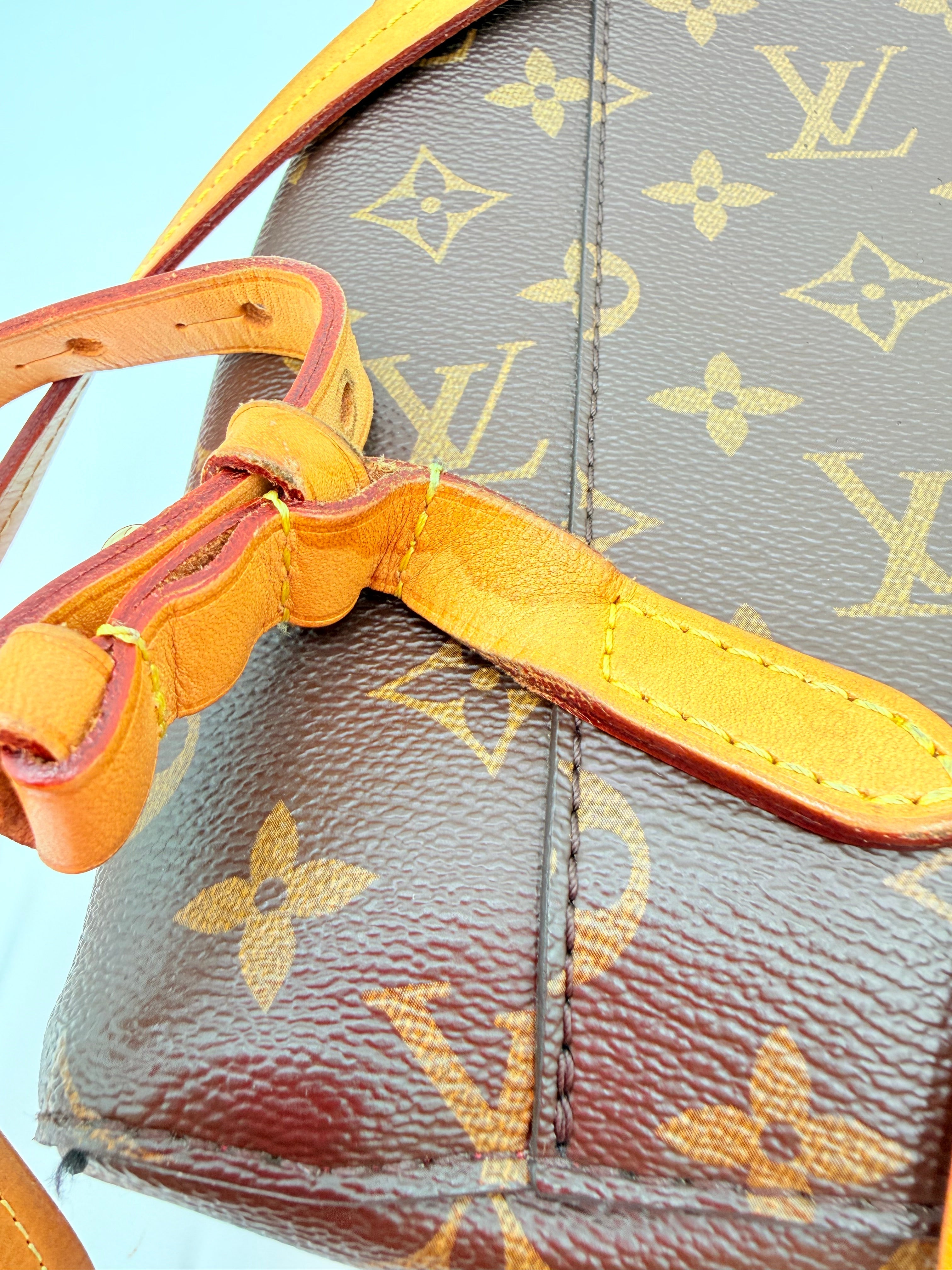Backpack Luxury Designer By Louis Vuitton In Brown, Size:Medium