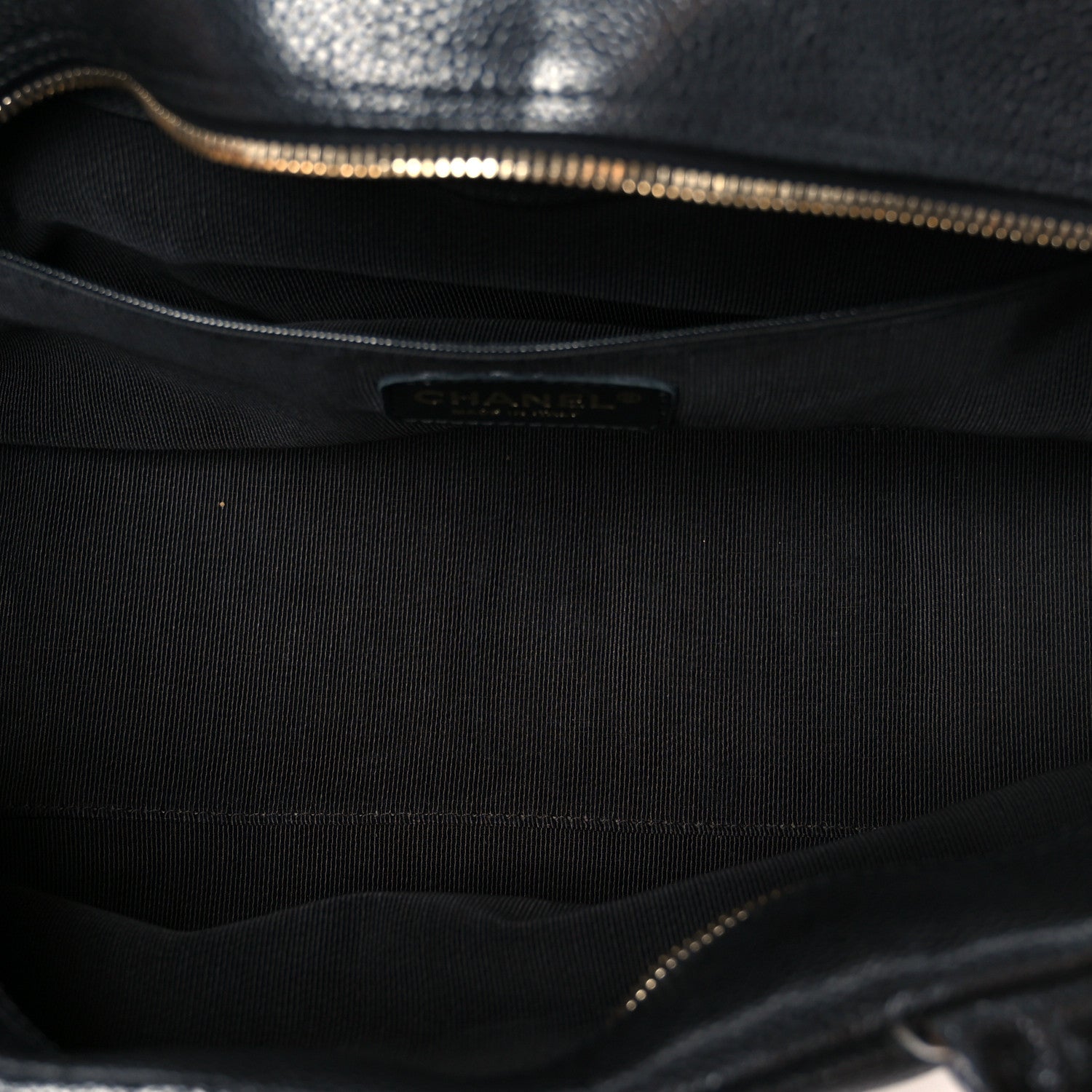 Caviar Quilted Large Bowler Bag Black