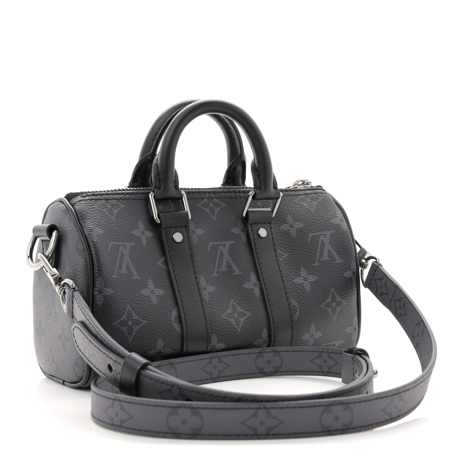 Reverse Monogram Eclipse Keepall XS Black
