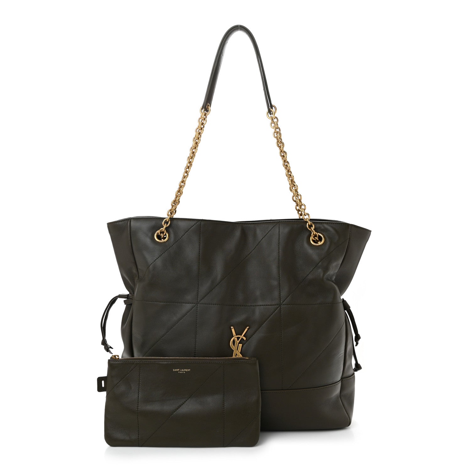 Lambskin Jamie Shopping Tote Light Musk