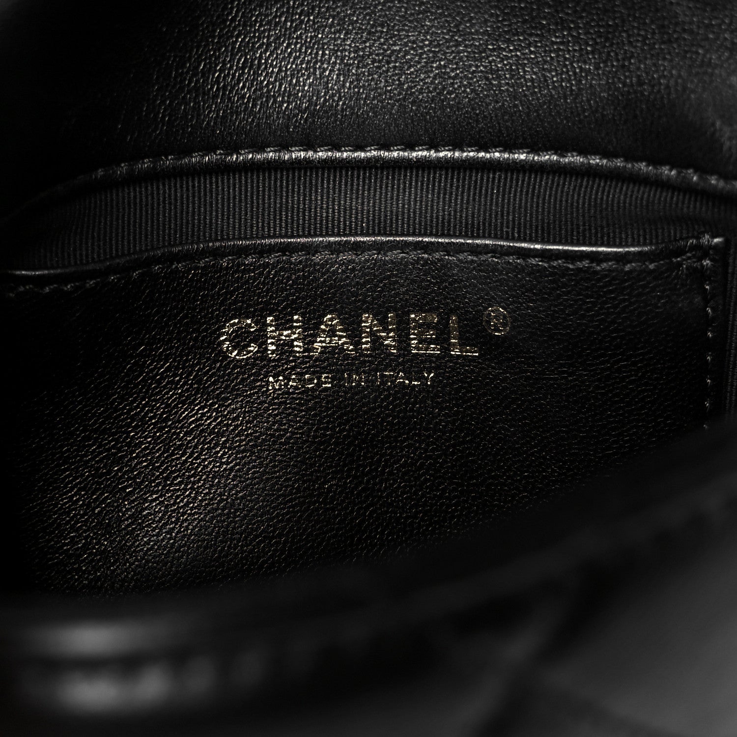 Lambskin Quilted Mini CC Funky Town Flap Black