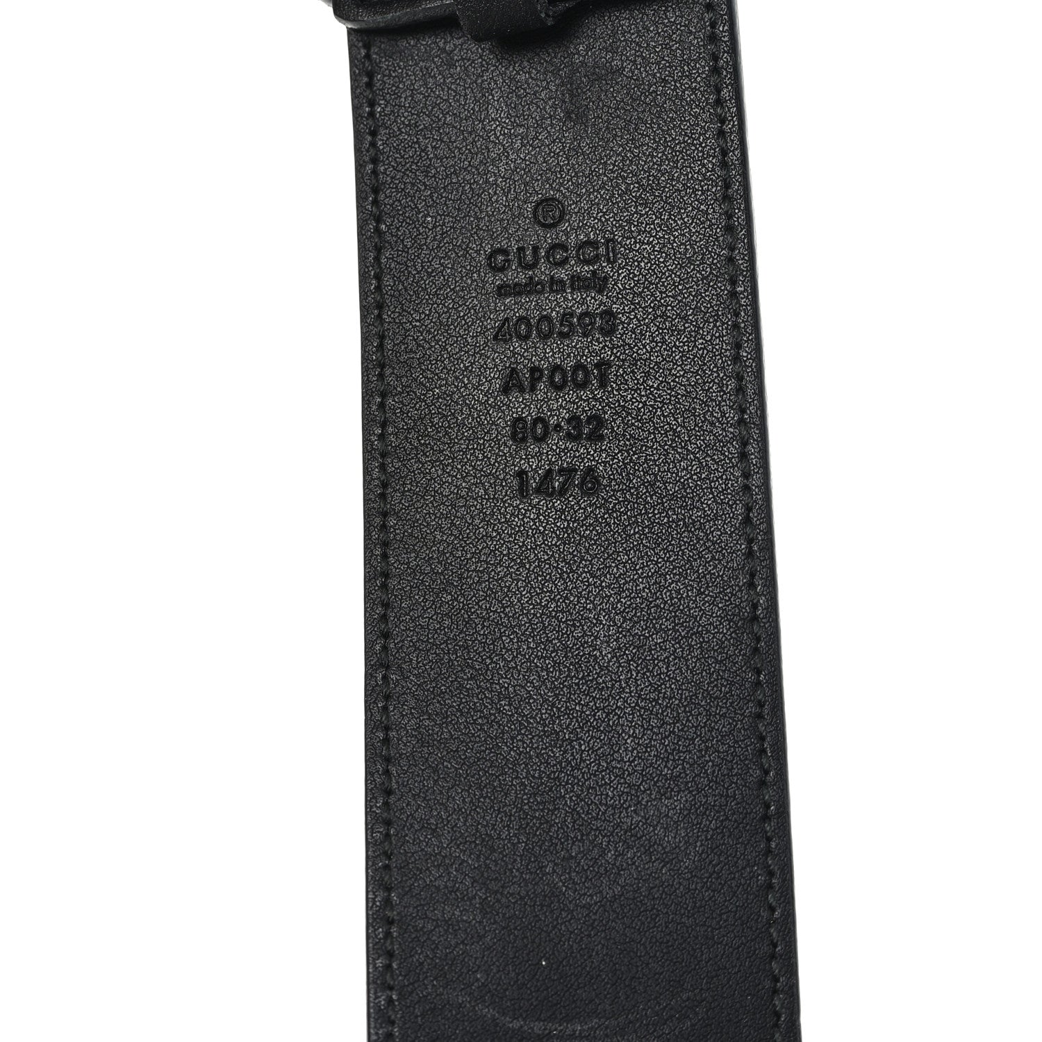 Calfskin Double G 40mm Belt 80 32 Black