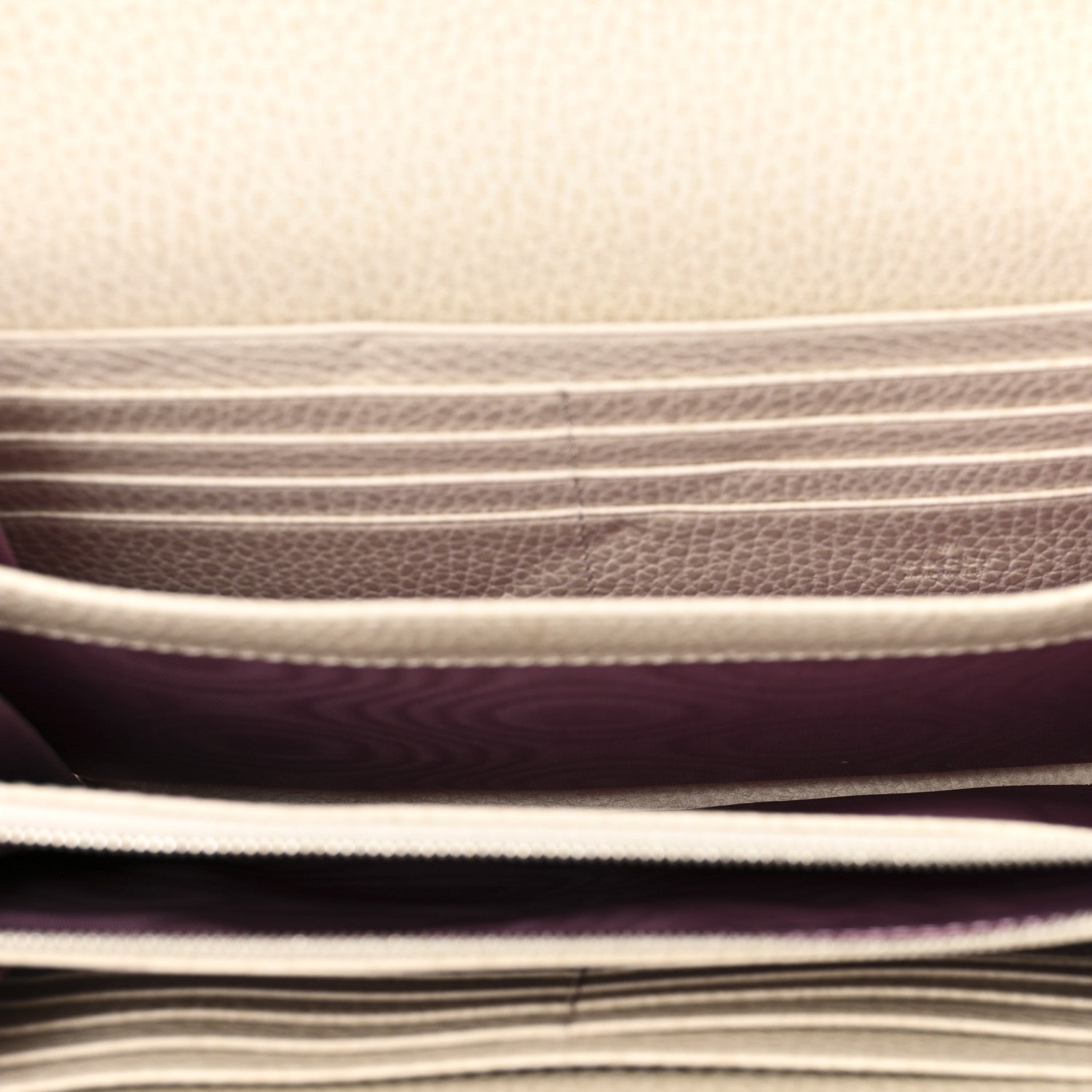 Dollar Calfskin Mini Dionysus Chain Wallet Mystic White