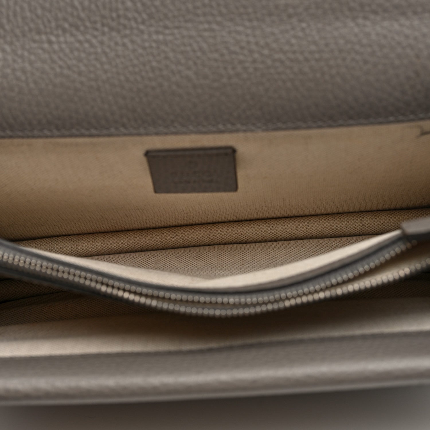 Pebbled Calfskin Small Dionysus Shoulder Bag Dusty Grey