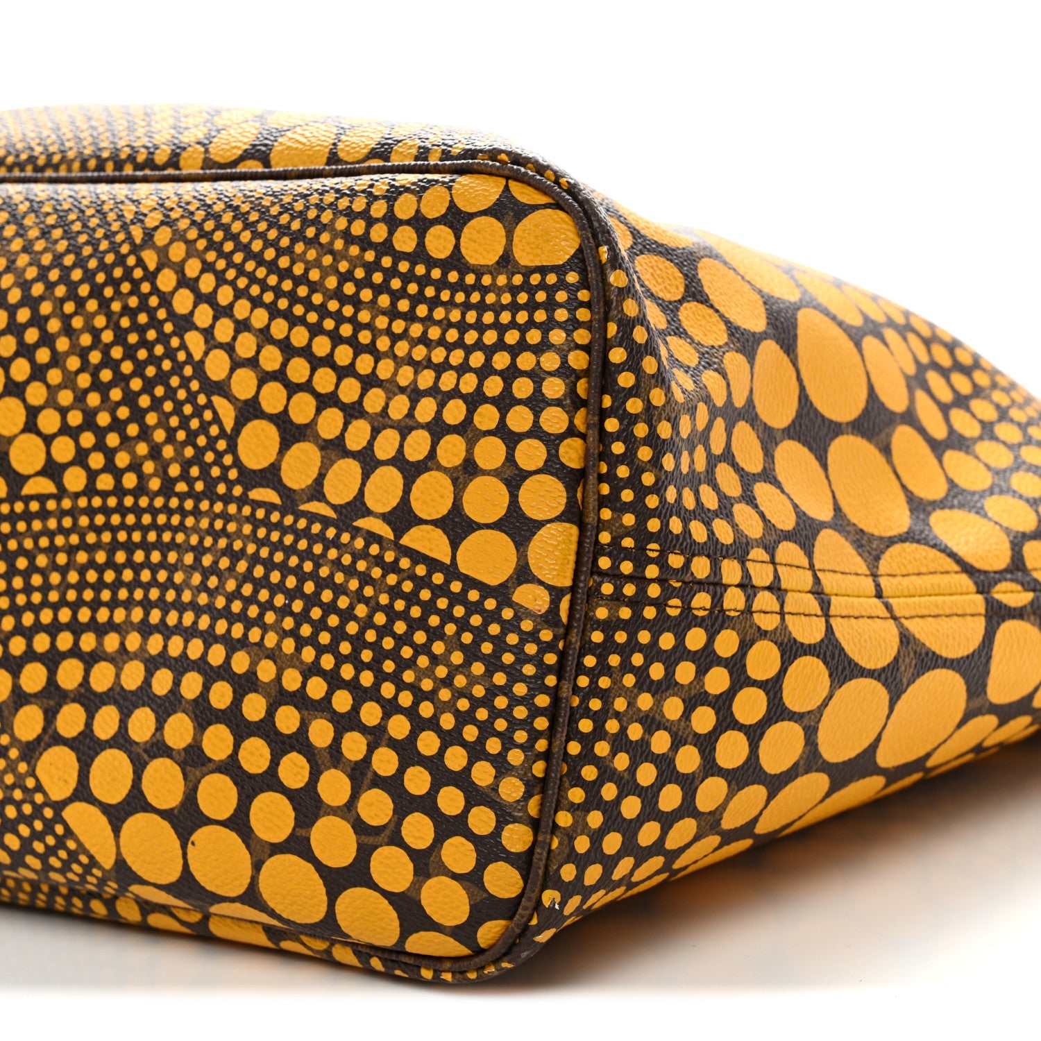 Monogram Kusama Waves Neverfull MM Yellow
