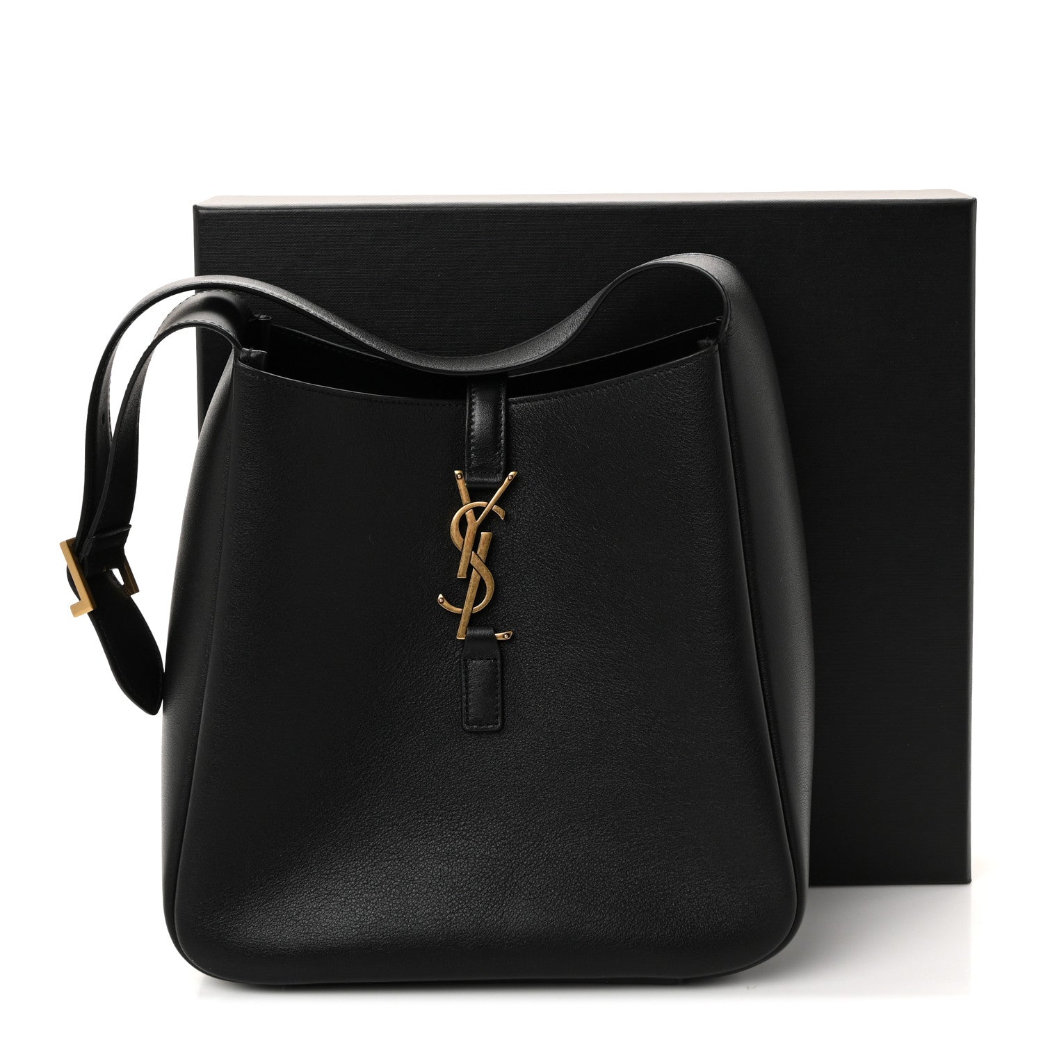 Smooth Calfskin Small Le 5 A 7 Soft Hobo Black