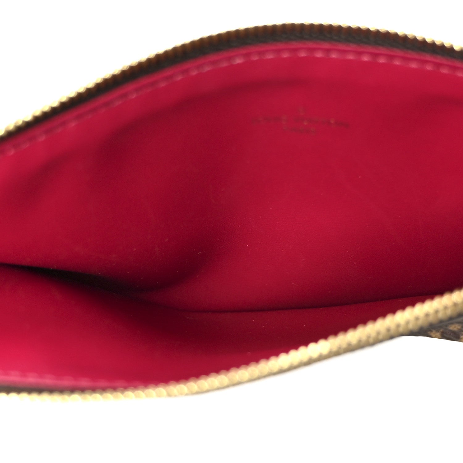 Monogram Pochette Felicie Chain Wallet Fuchsia