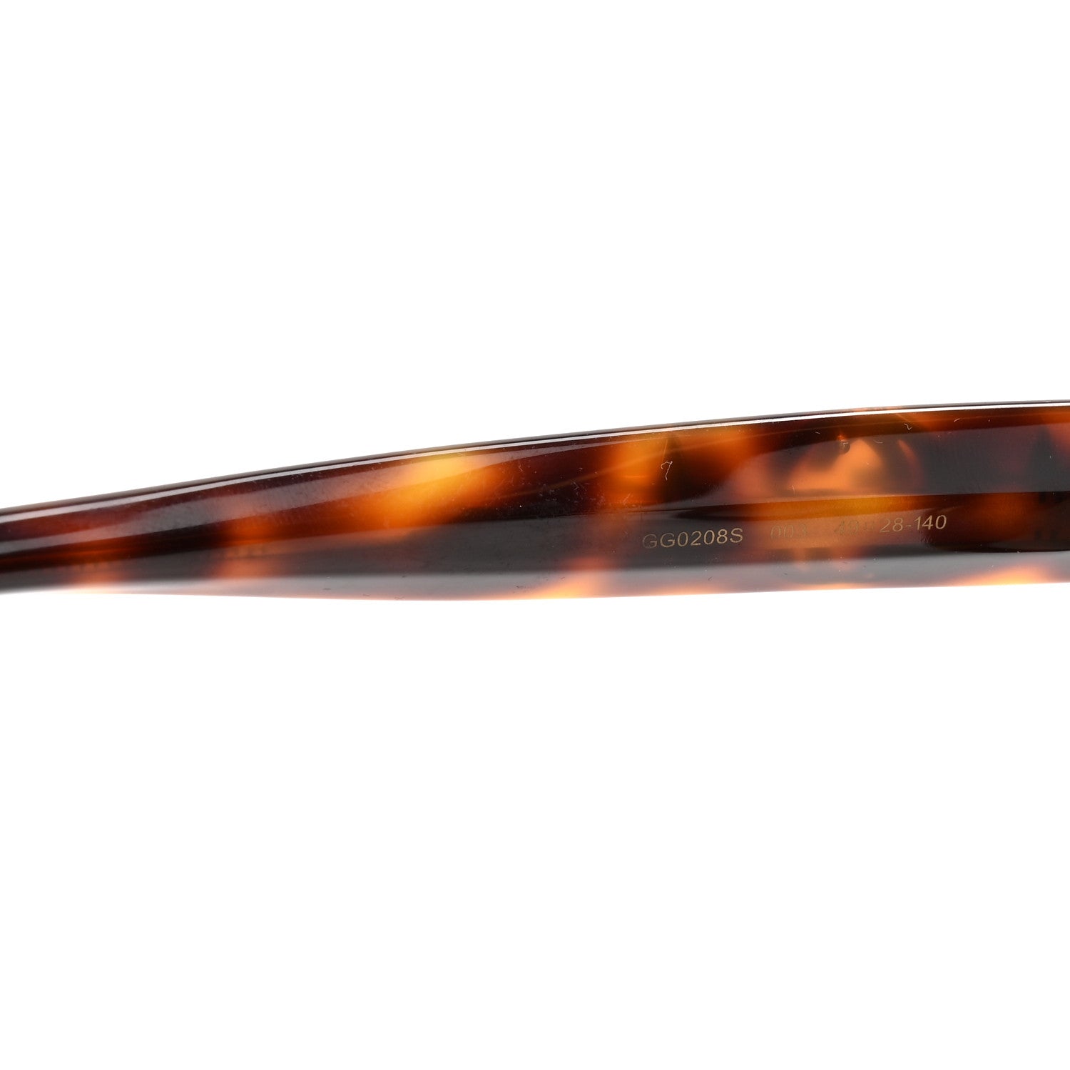 Round Frame Star Sunglasses GG0208S Tortoise