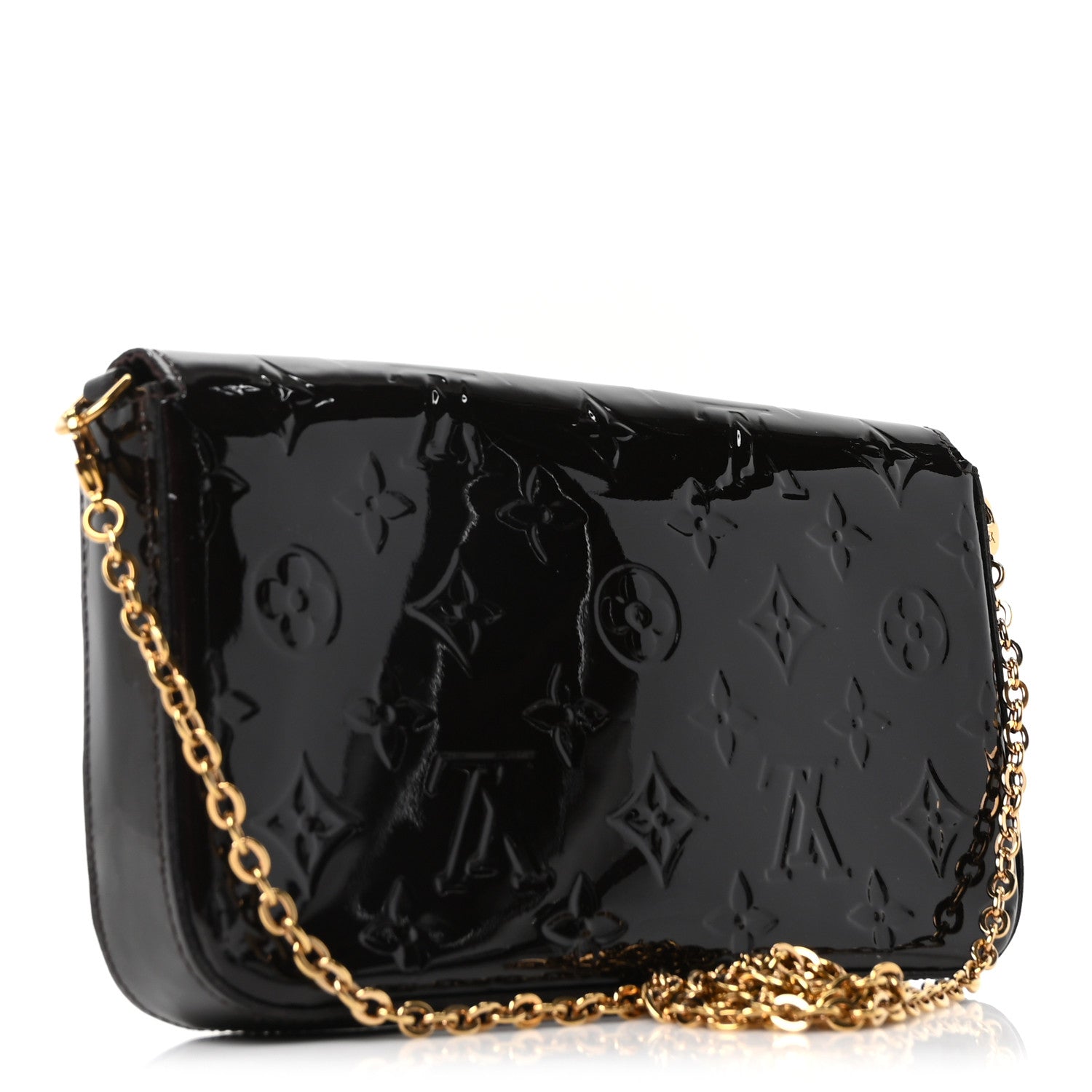 Vernis Pochette Felicie Chain Wallet Amarante