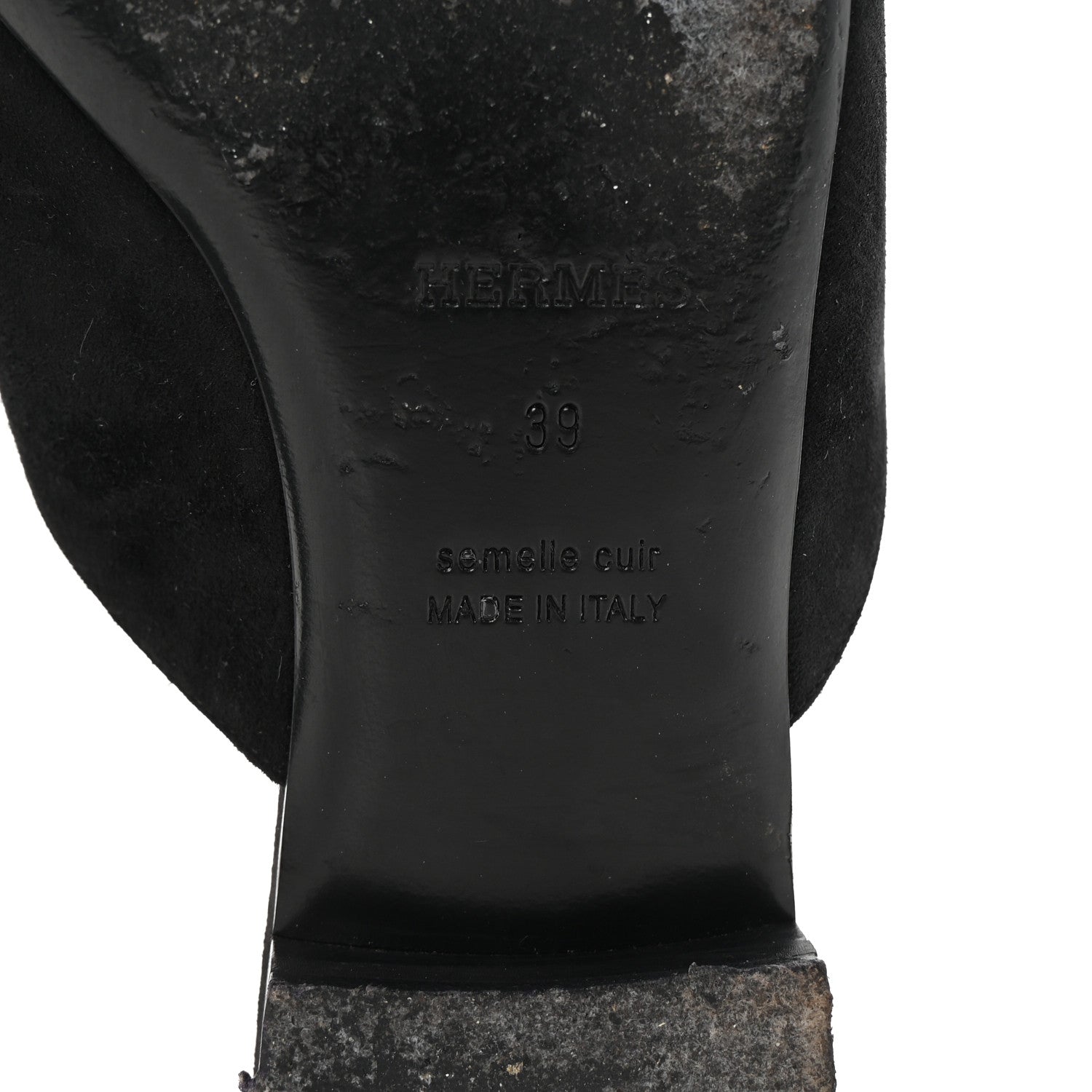Velvet Goatskin Crystal Beauty Mules 39 Black